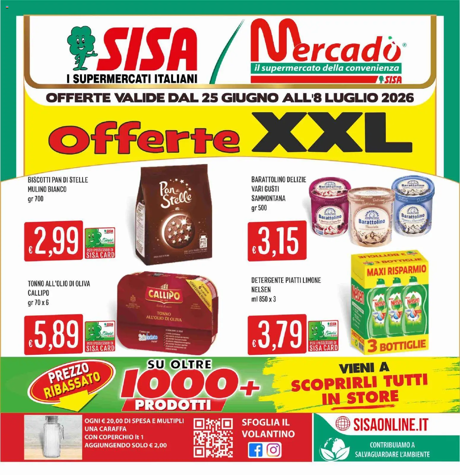 Nuovo SISA volantino Mercadò dal 25/06/2026 > offerte anteprima 🛍️