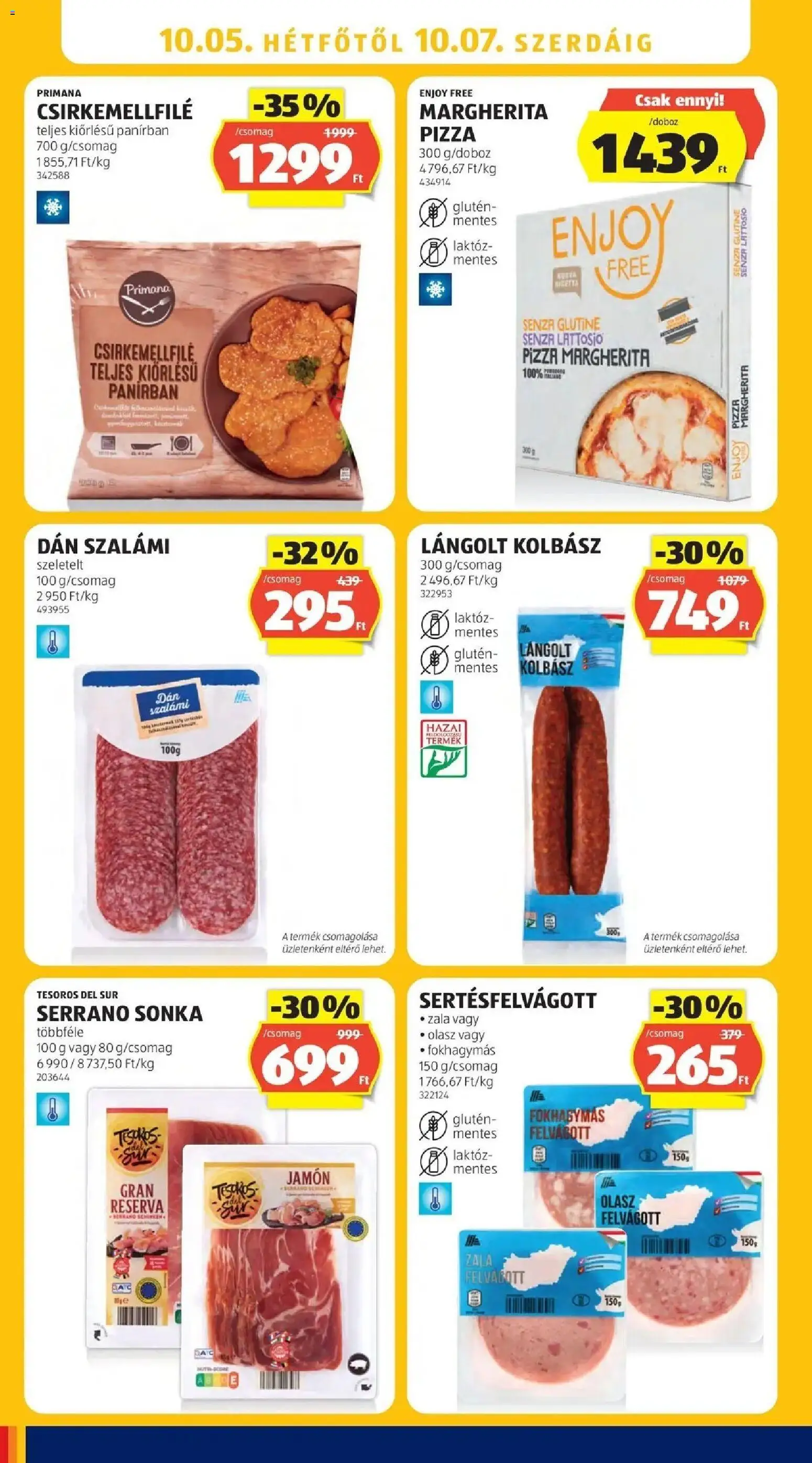 Aldi aktuális akciós újság - 2026.09.26. -tól/töl > akció, lapozható szórólap 🛍️ | Oldal: 26 | Termékek: Kolbász, Olasz felvágott, Sonka, Pizza