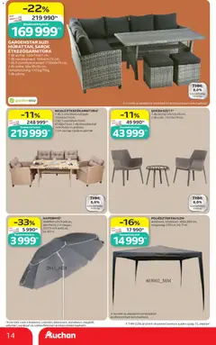 Auchan Nyári extra ajánlataink - amely érvényes a következő dátumtól: 11.06.2026 | Oldal: 14