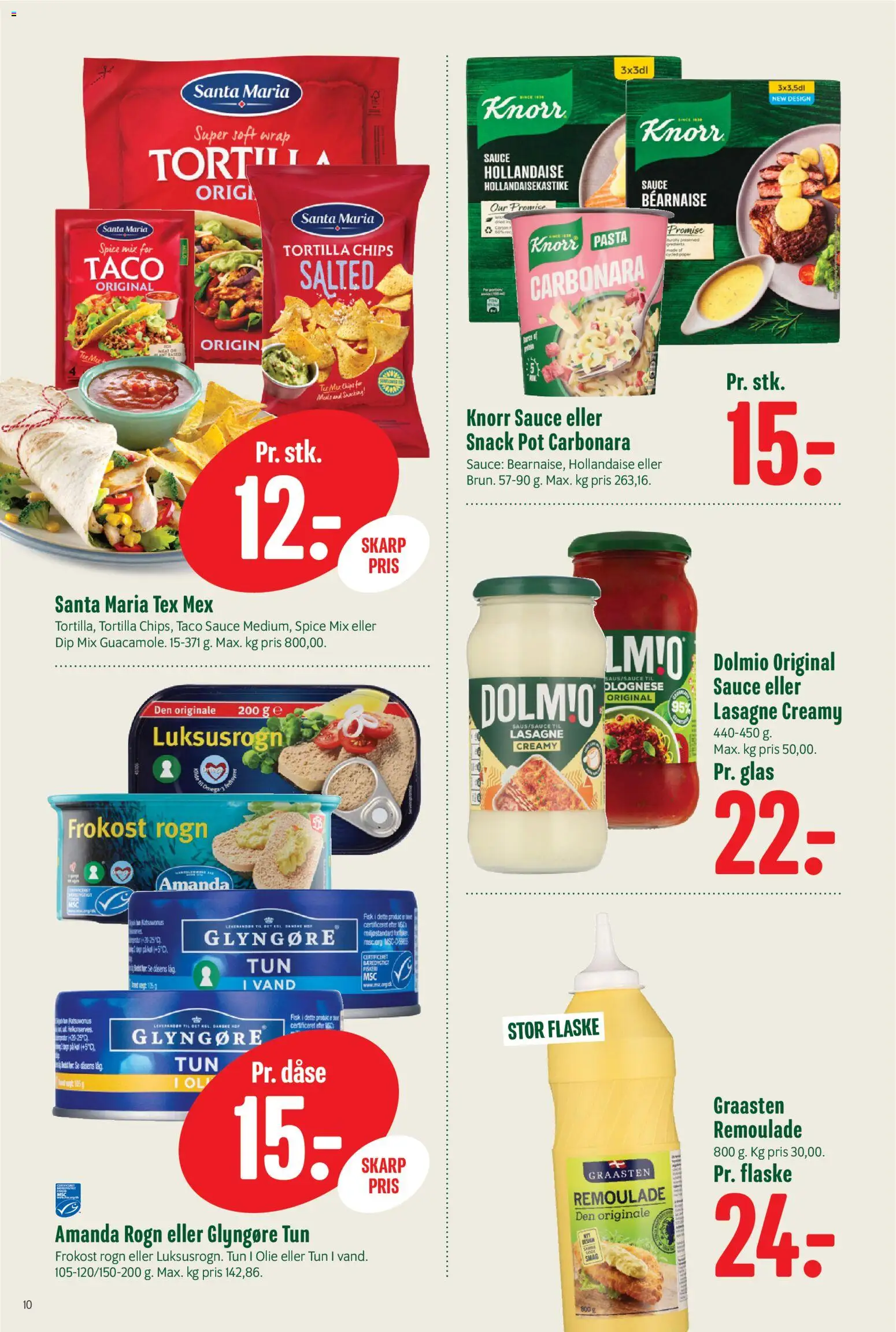 Min Købmand tilbudsavis – gyldig fra 21/08/2026 | Side: 10 | Produkter: Olie, Chips, Remoulade, Lasagne
