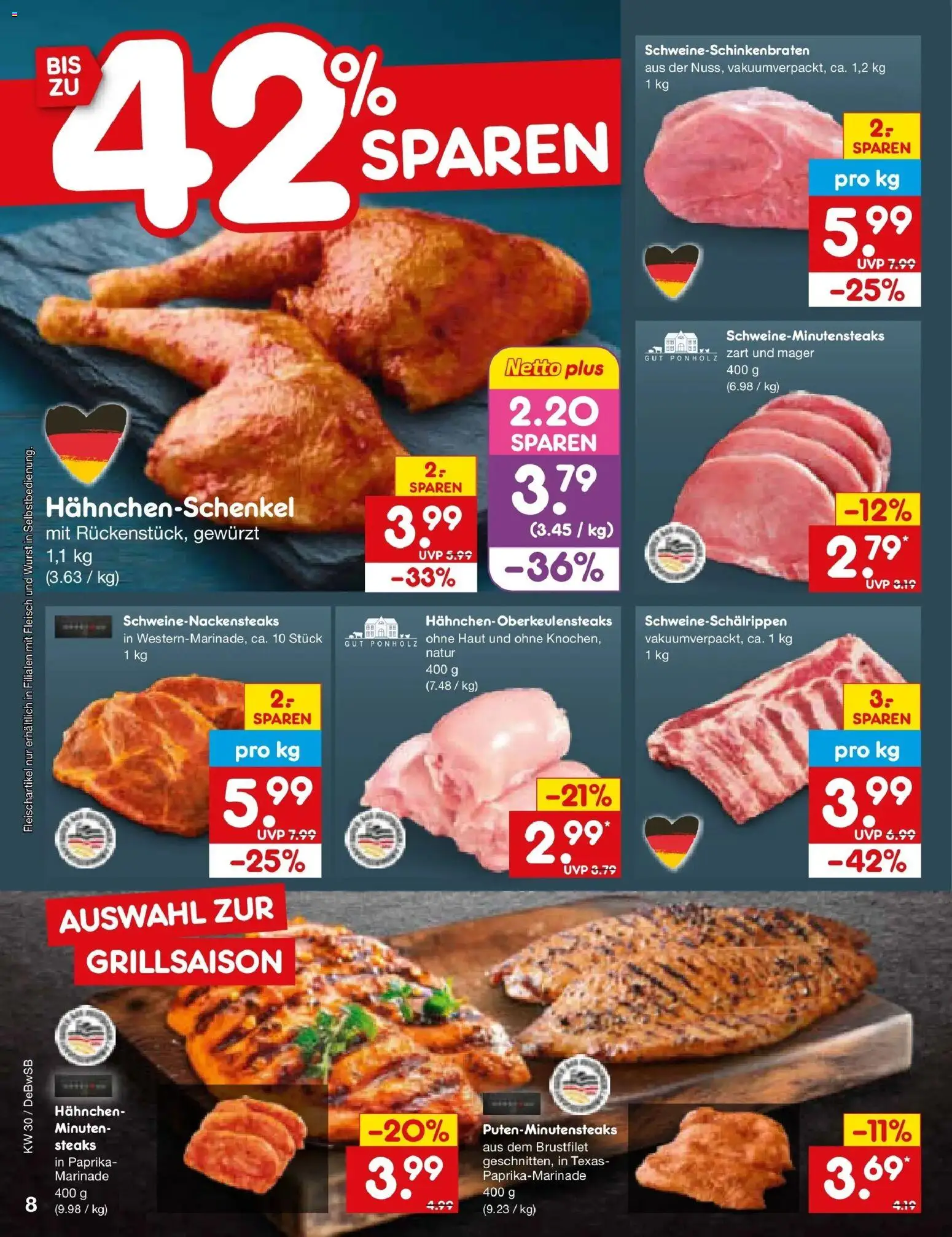Netto Marken-Discount Prospekt Waiblingen-Bittenfeld – gültig ab 20.07.2026 | Seite: 12 | Produkte: Hahnchen, Hahnchenschenkel, Paprika, Fleisch