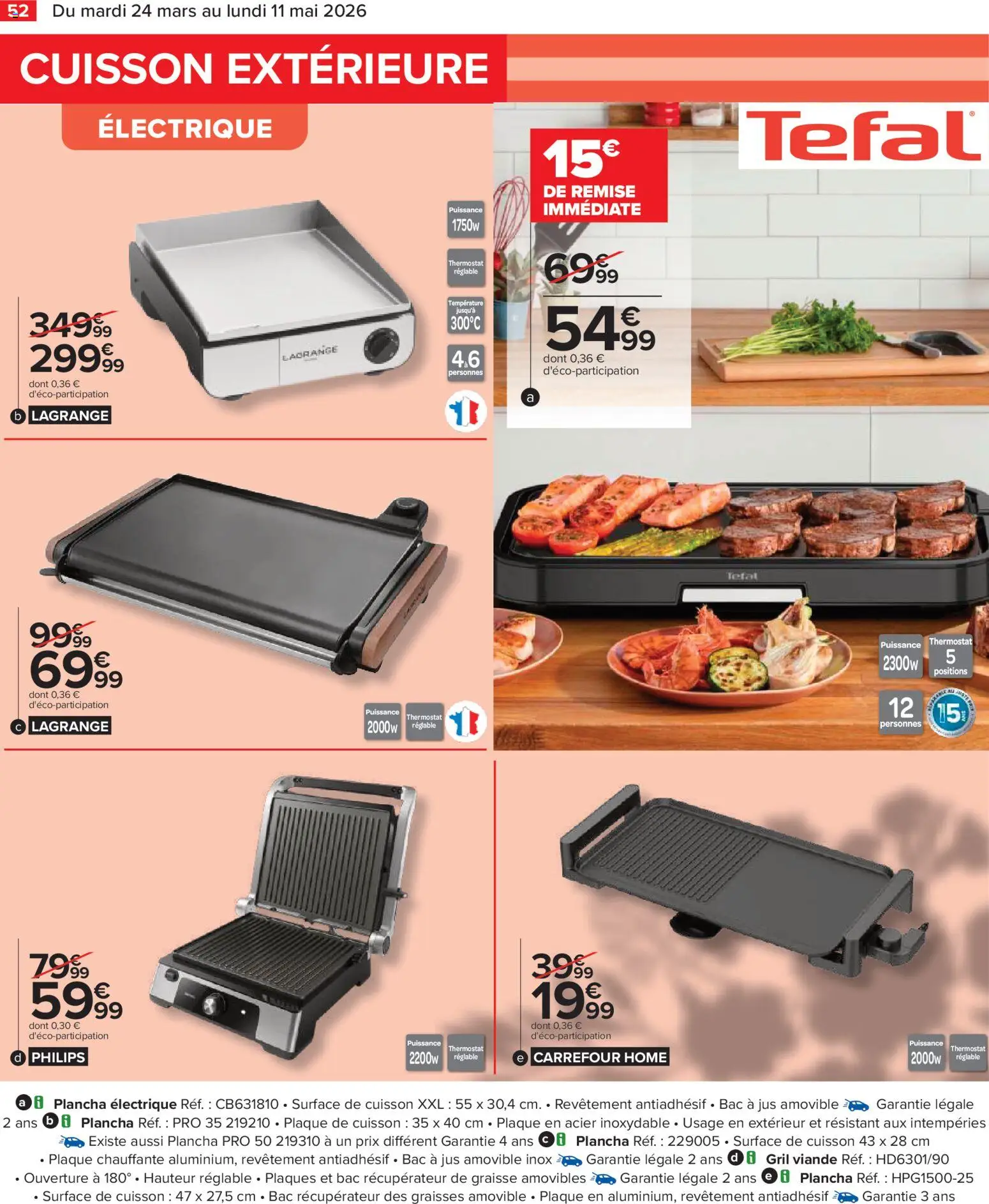 {H1} | Page: 52 | Produits: Plaque de cuisson, Gril, Viande, Jus