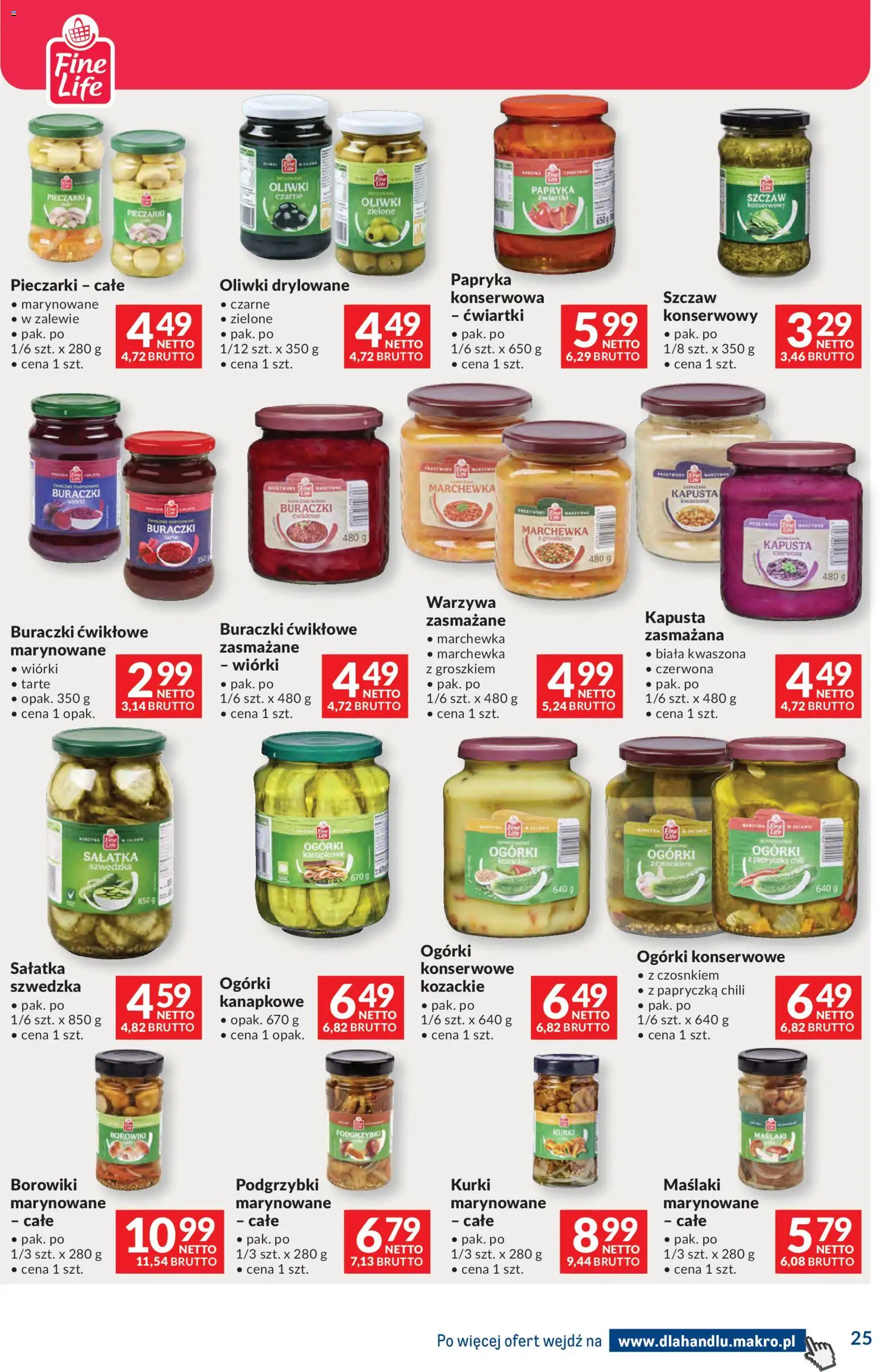 Makro gazetka - Dystrybucja do sklepów od 29.09.2026 | Strona: 25 | Produkty: Chili, Papryka konserwowa, Oliwki, Ogórki konserwowe