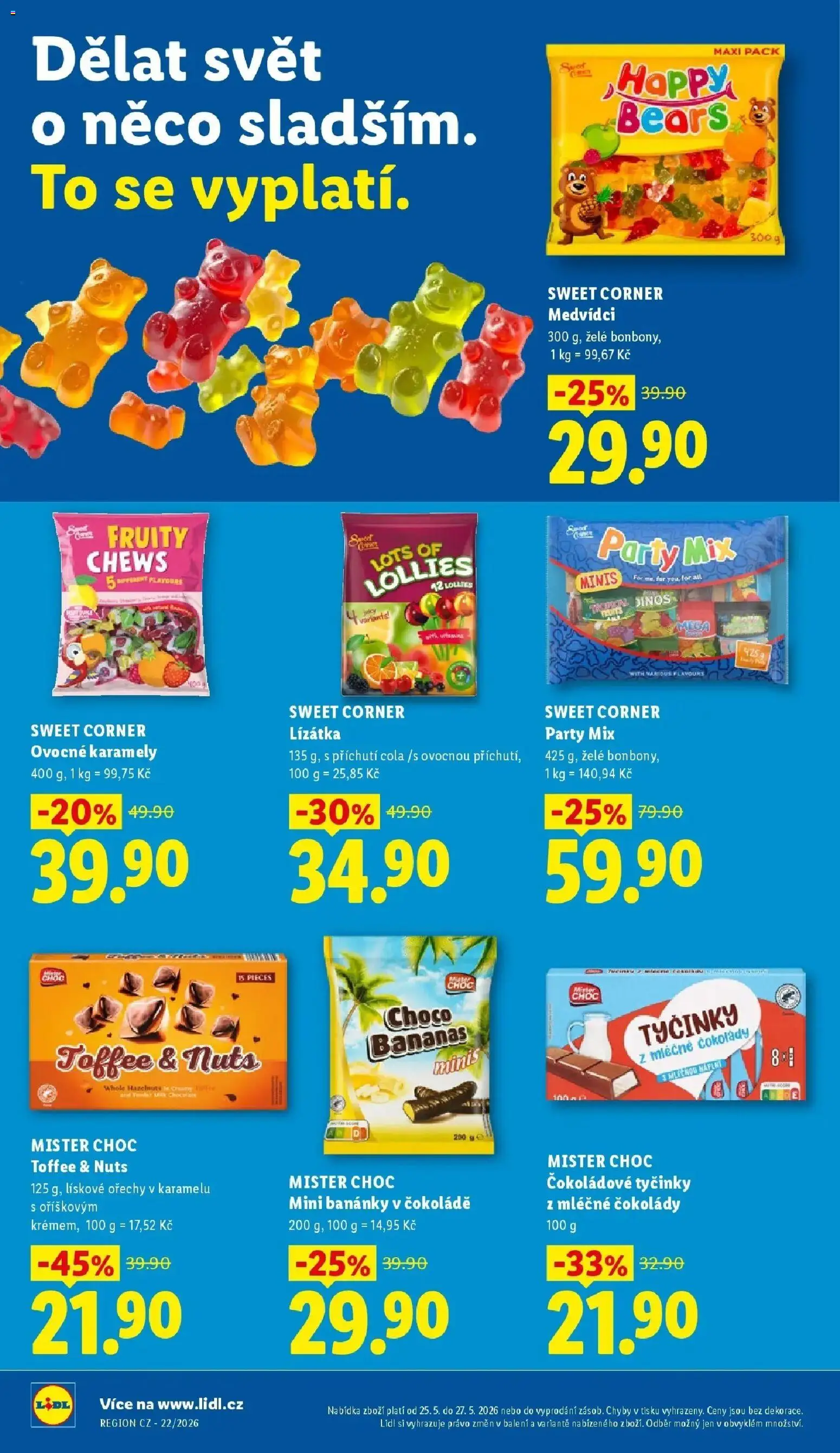 Lidl aktuální leták od 25.05.2026 | Strana: 20 | Produkty: Ořechy, Tyčinky, Party mix, Cola