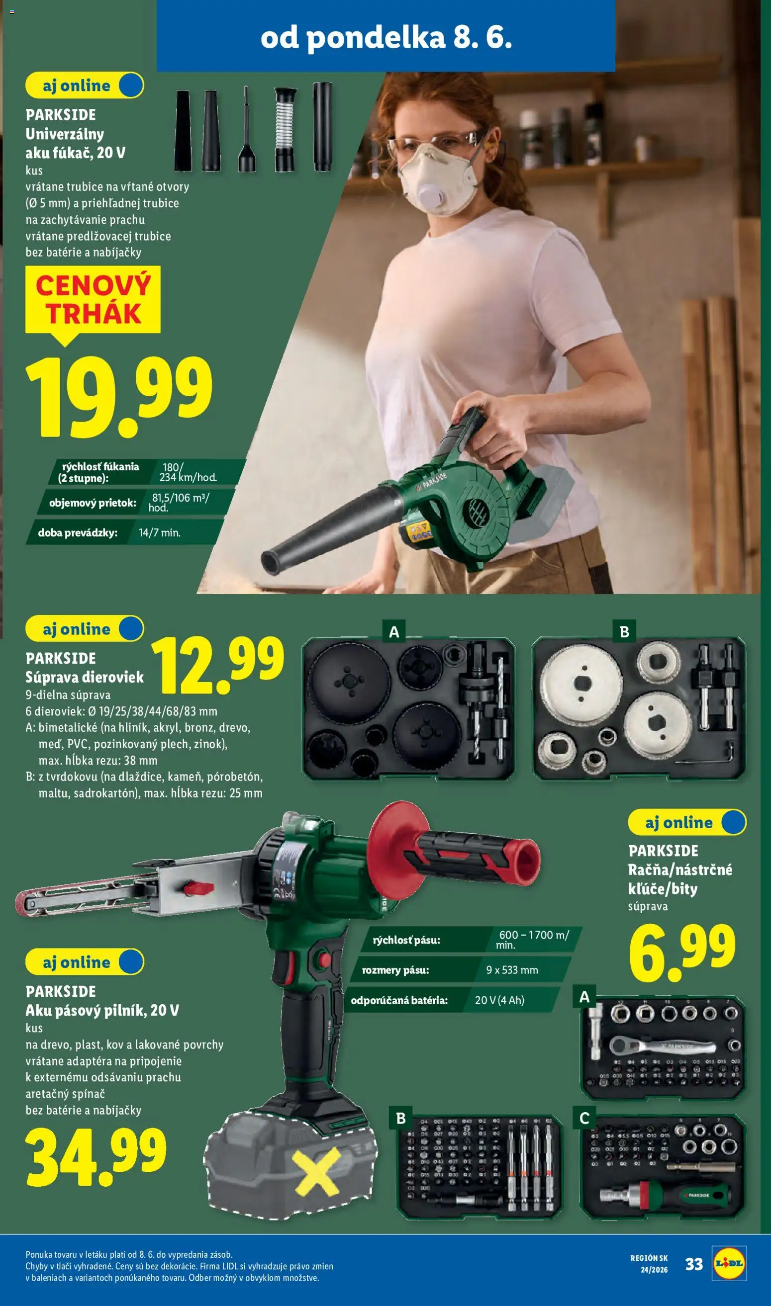 Nové Lidl akcie – leták je platný od 08.06.2026 | Strana: 49 | Produkty: Aku, Parkside, Parkside aku