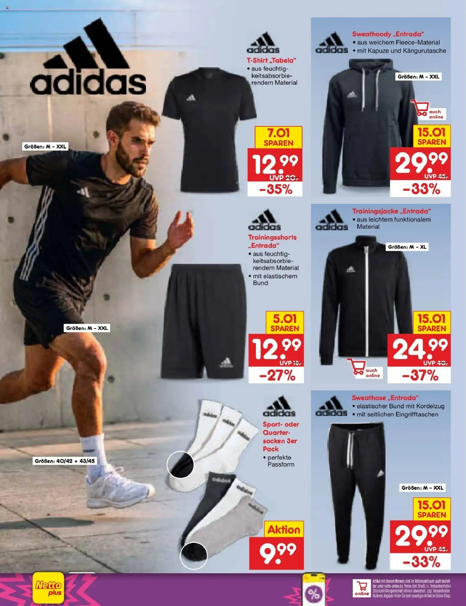Netto Marken-Discount Prospekt Pirna (ab 24.08.2026) » Angebote | Seite: 42 | Produkte: Sweathose, Trainingsjacke, Socken