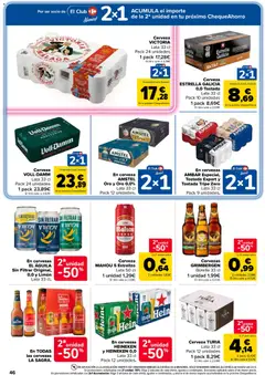 Vista previa En cervezas EL ÁGUILA Sin Filtrar Original, 0,0 y Limón, Lata 33 cl válido desde el 10/09/2026 | Página: 50 | Productos: Cerveza, Limón, Bebidas, Heineken