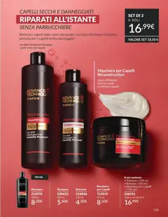 Anteprima del volantino Avon catalogo - campagna 5/2026 valido a partire dal 01.05.2026 | Pagina: 155 | Prodotti: Shampoo, Balsamo, Maschera per capelli, Maschera