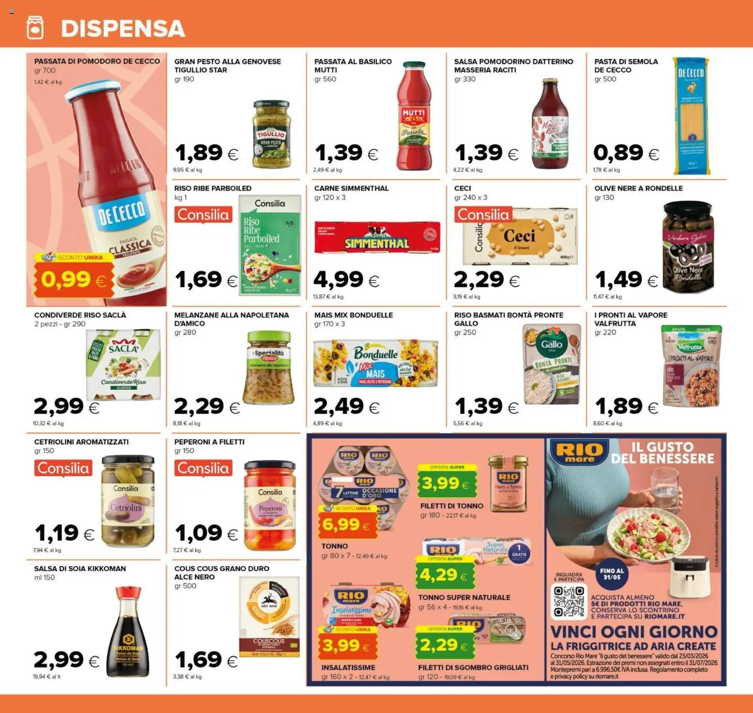 Volantino Tigre del 21.05.2026 | Pagina: 12 | Prodotti: Salsa, Cous cous, Melanzane, Friggitrice