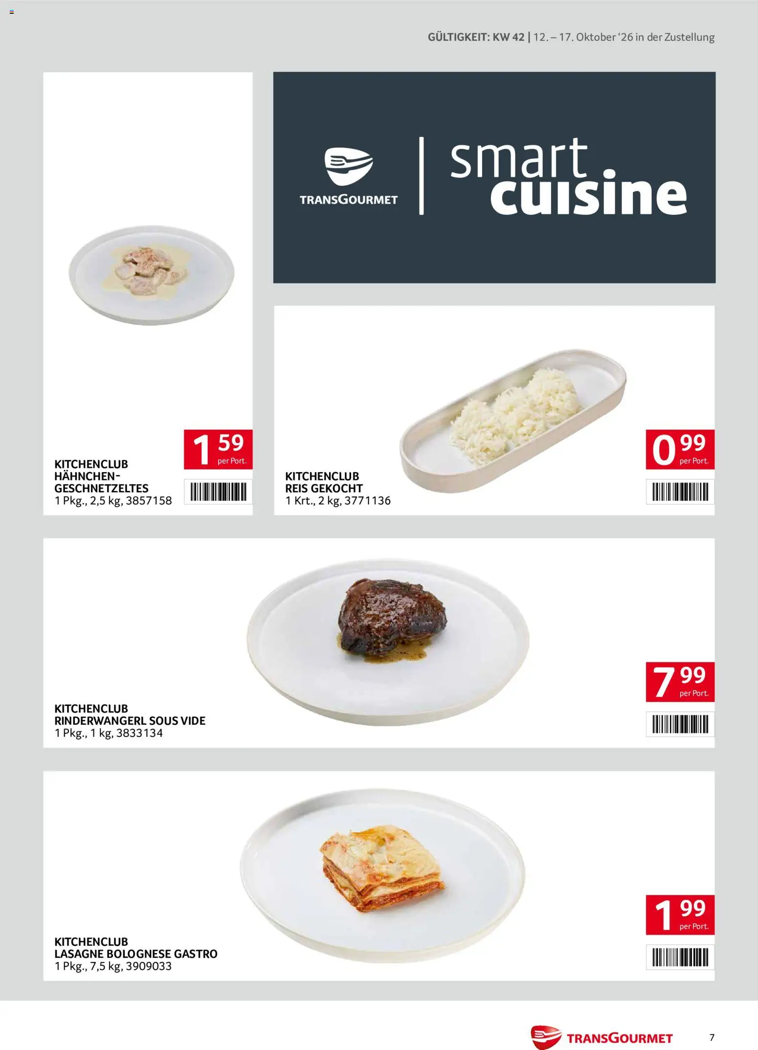 Transgourmet Flugblatt gültig ab 11.10.2026 | Seite: 7 | Produkte: Reis
