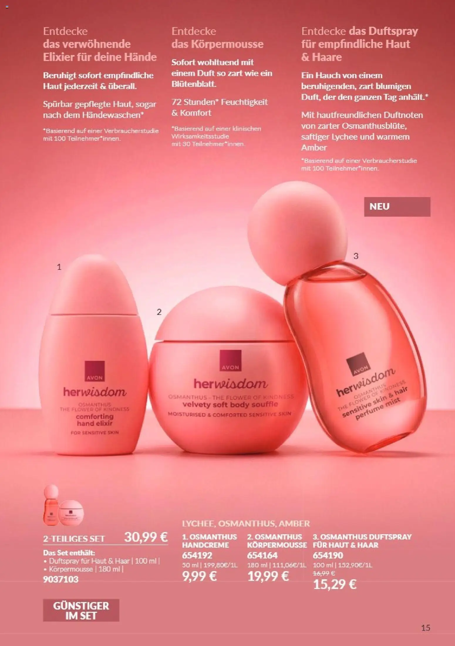 AVON Katalog Oktober 2026 – gültig ab 01.10.2026 | Seite: 15 | Produkte: Duft, Handcreme