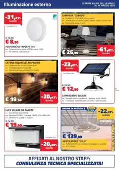 Anteprima del volantino Eurobrico volantino valido a partire dal 16.04.2026 | Pagina: 9 | Prodotti: Ventilatore, Telecomando, Batterie, Lampada