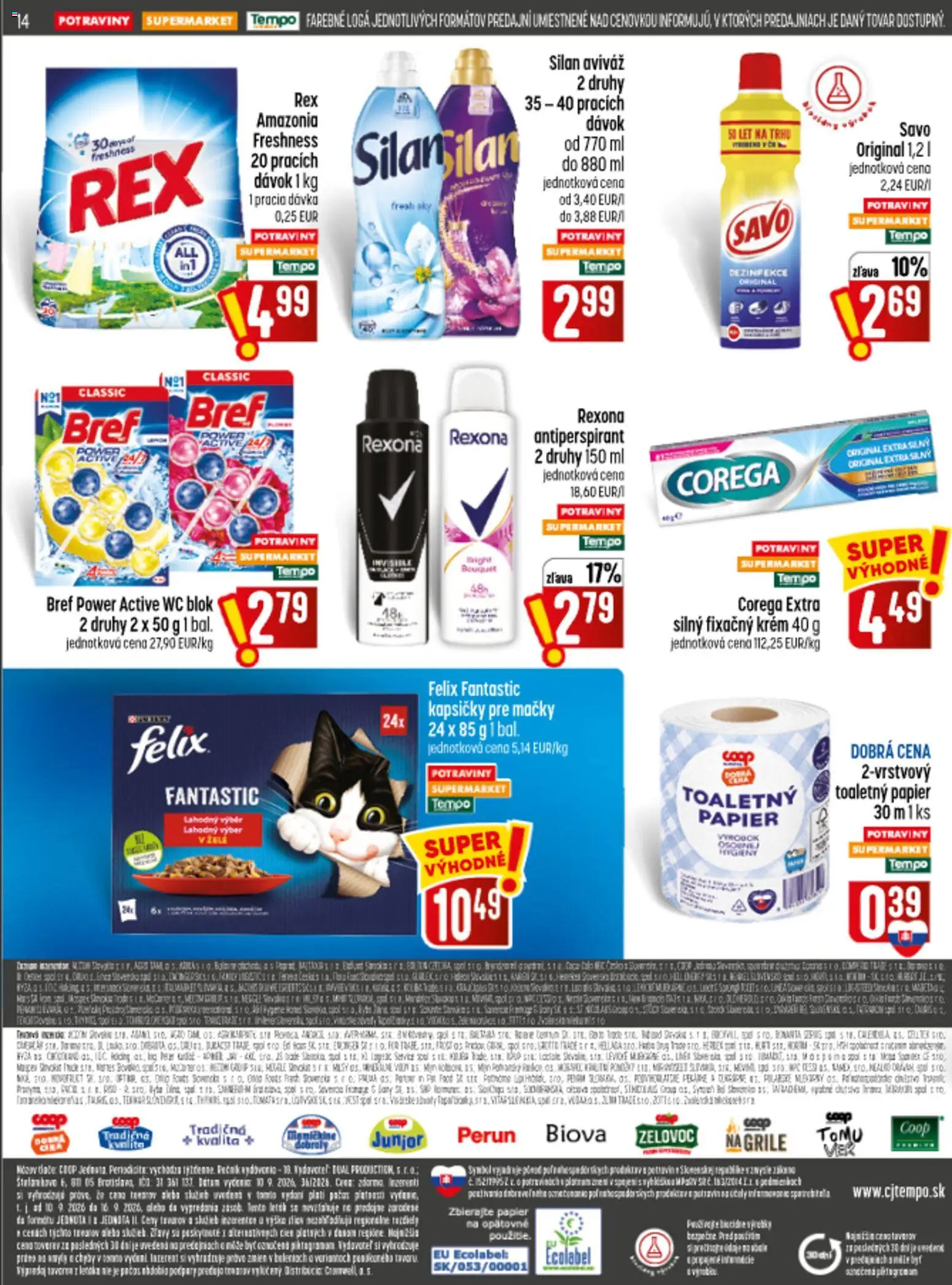 Nové COOP Jednota akcie – leták je platný od 10.09.2026 | Strana: 14