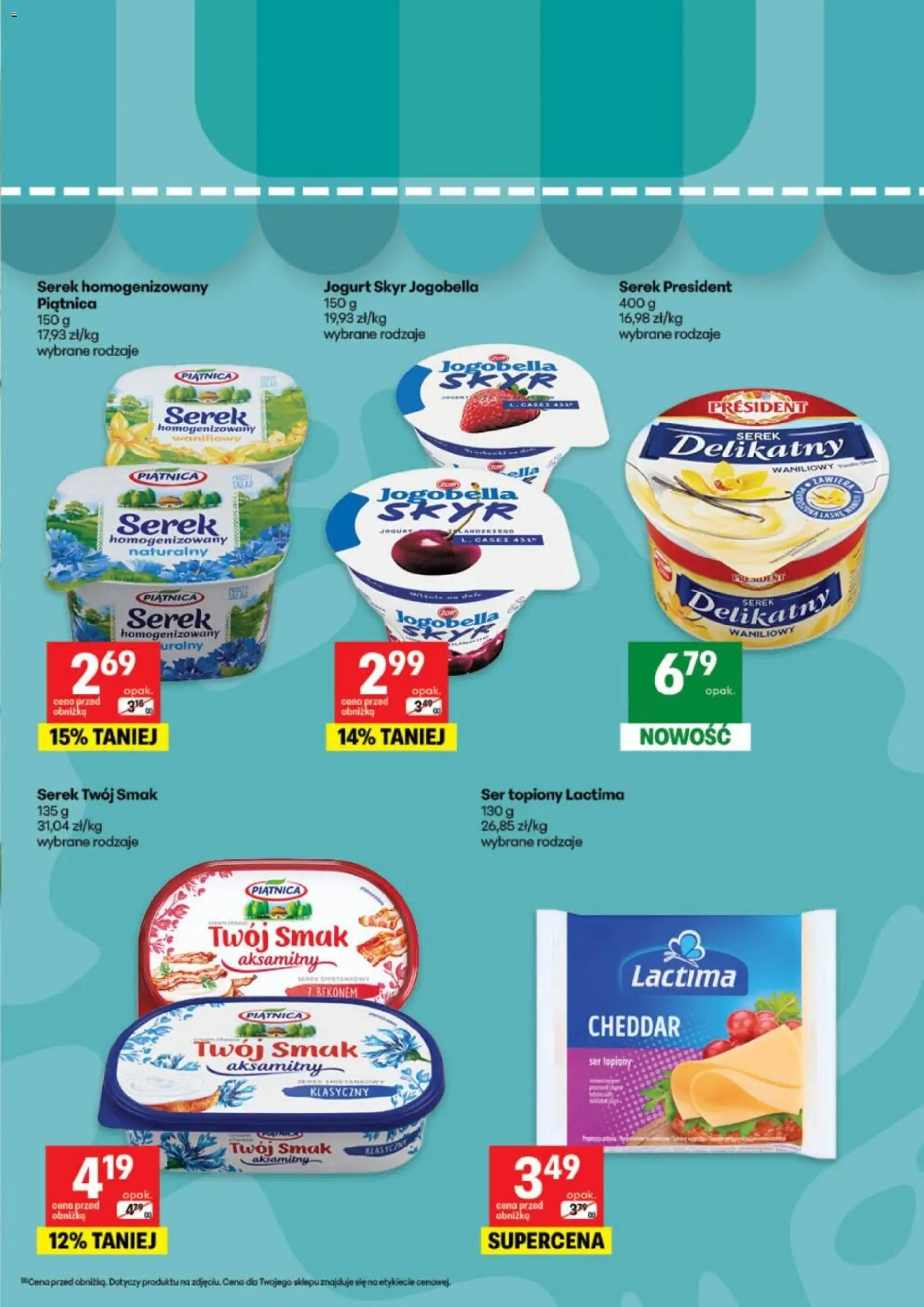Delikatesy Centrum gazetka - Katalog Aranż od 30.06.2026 | Strona: 9 | Produkty: Serek president, Ser, Jogurt, Skyr