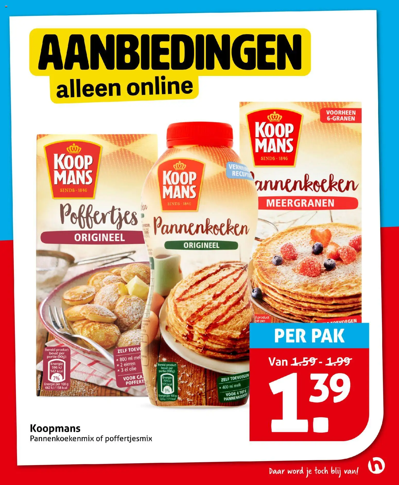 {H1} | Pagina: 27 | Producten: Melk, Olie, Pannenkoeken, Nice