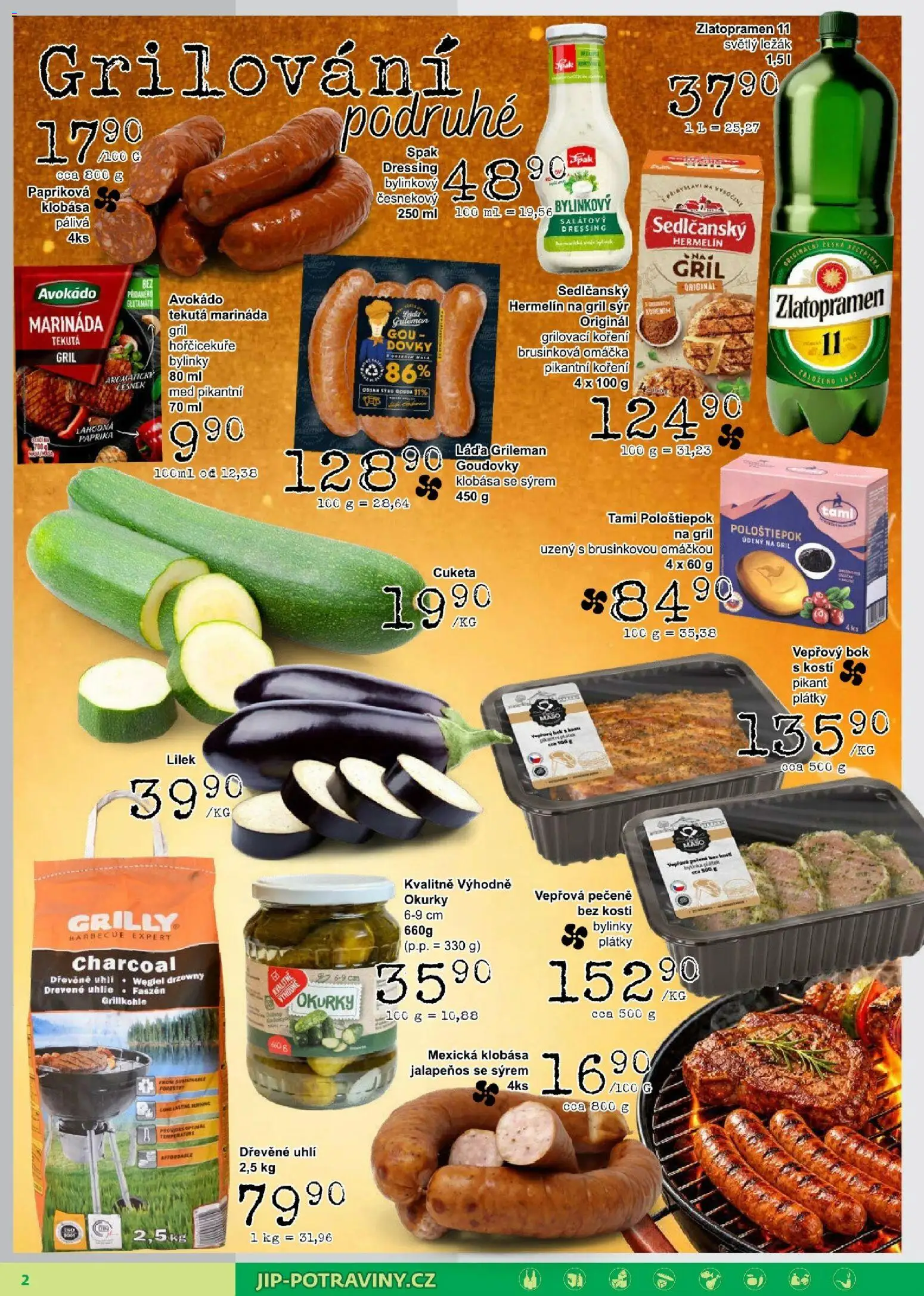 Jip leták od 29.07.2026 | Strana: 2 | Produkty: Zlatopramen, Sýr, Česnek, Zlatopramen 11