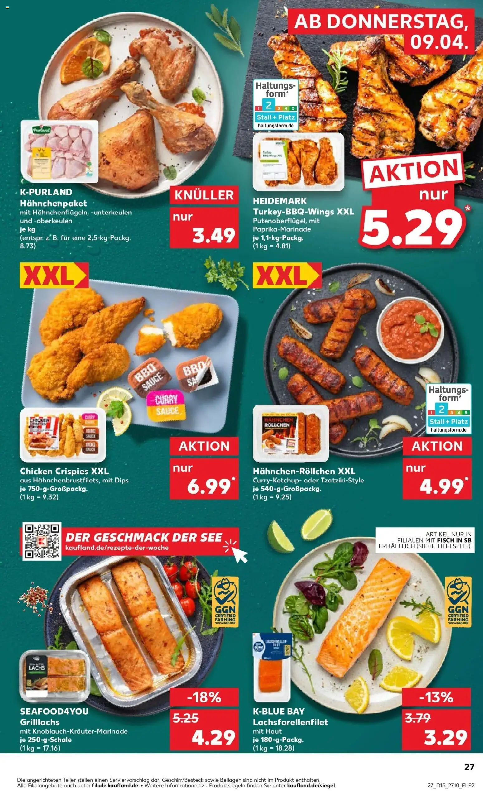 Kaufland Prospekt Zeitz	 – gültig ab 08.04.2026 | Seite: 27 | Produkte: Fisch, Lachs