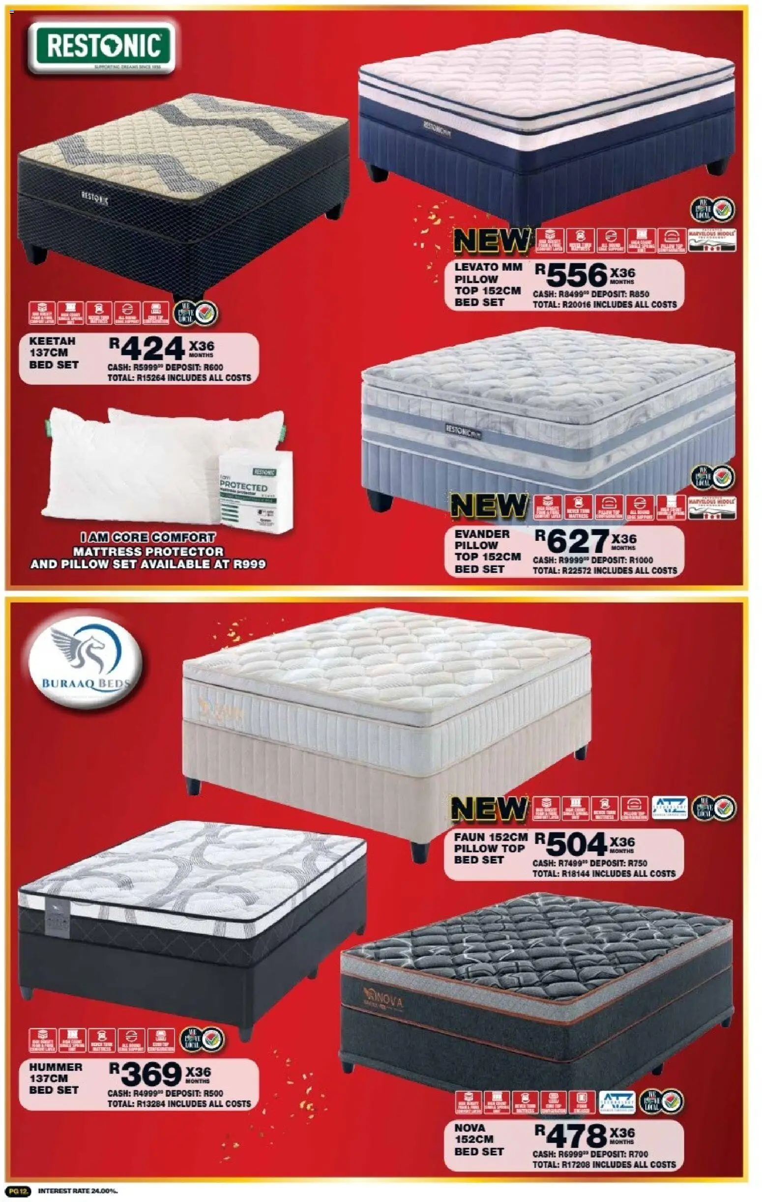 New Lewis Stores catalogue – valid from 05/10/2026 | Page: 12 | Products: Bed, Mattress, Pillow