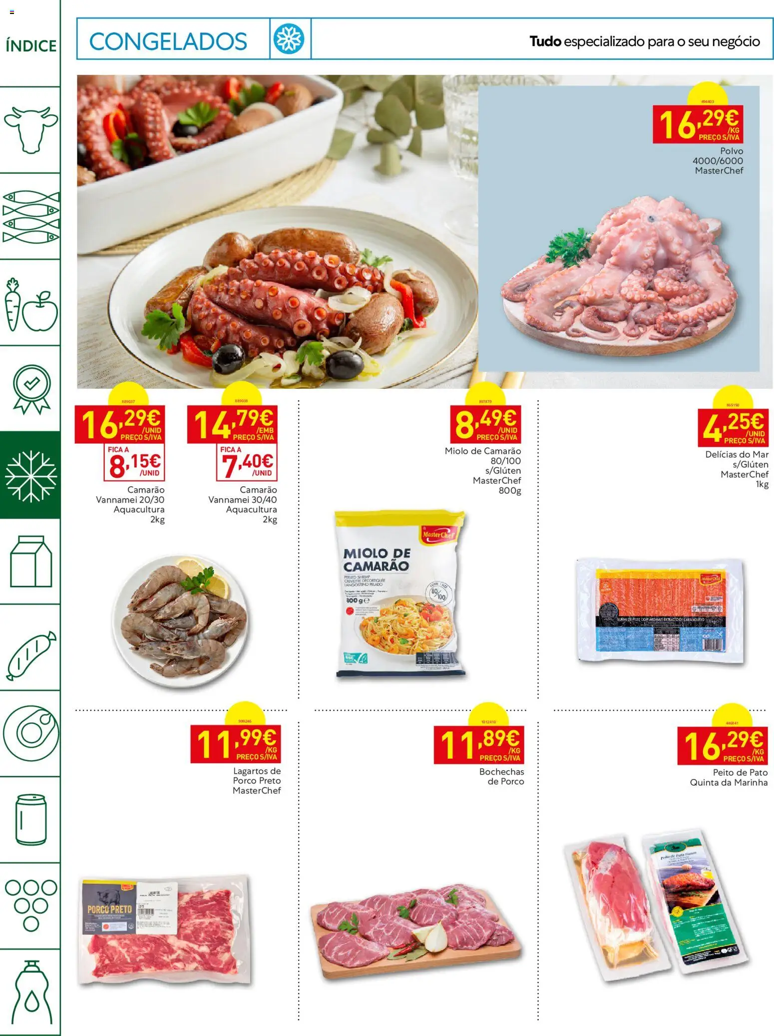 Recheio Horeca Madeira │ válido de 08/09/2026 | Página: 14 | Produtos: Pato, Polvo, Camarão, Peito de pato