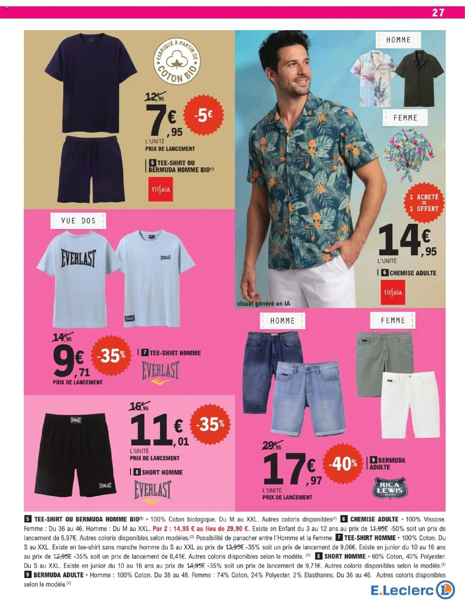 {H1} | Page: 27 | Produits: Bermuda, Coton, Chemise, Shorts
