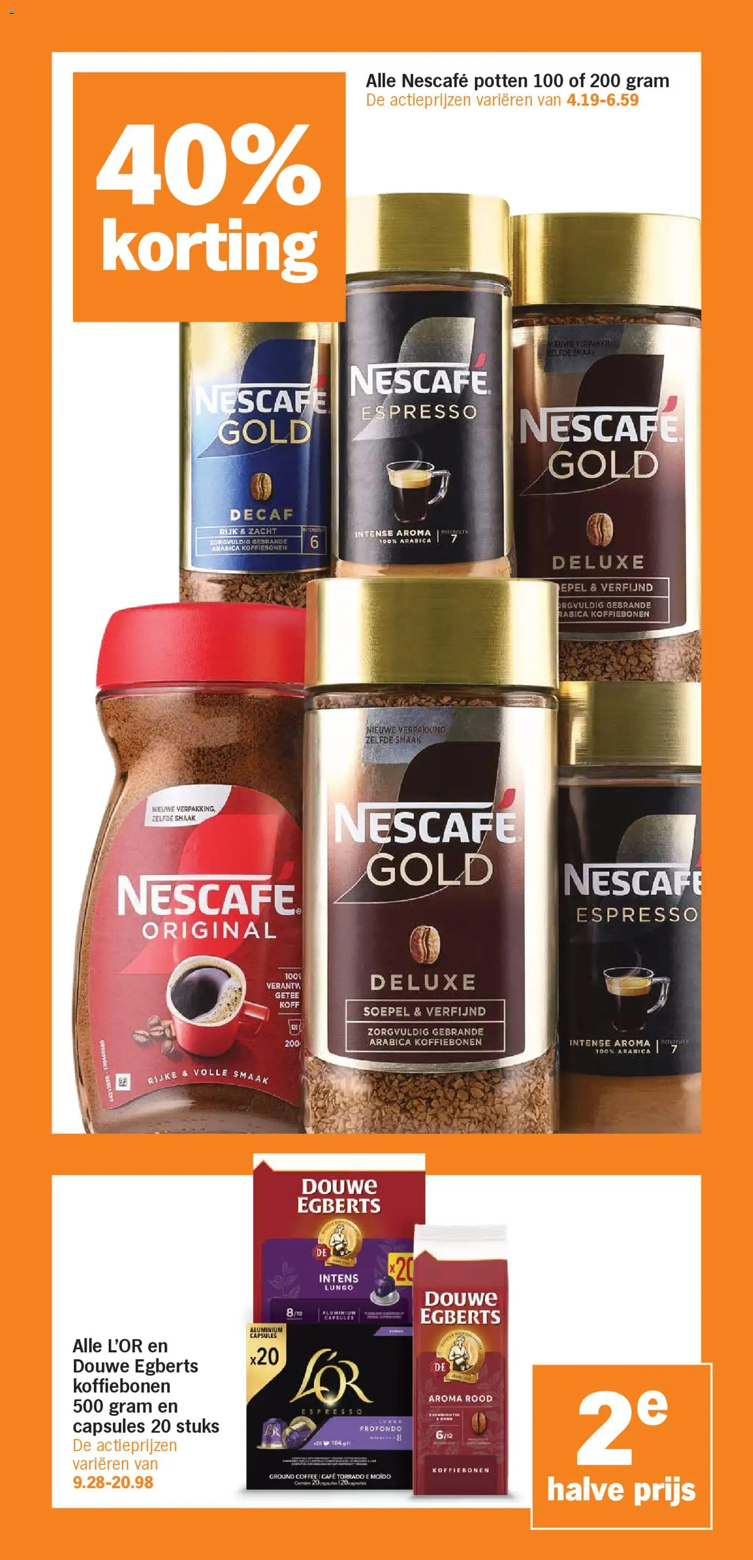 {H1} | Pagina: 21 | Producten: Koffiebonen, Nescafe