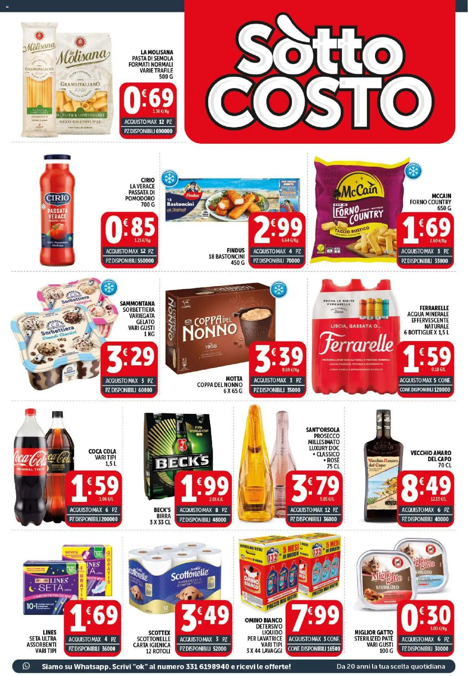 Volantino Decò del 29.05.2026 | Pagina: 3 | Prodotti: Paté, Prosecco, Forno, Acqua minerale
