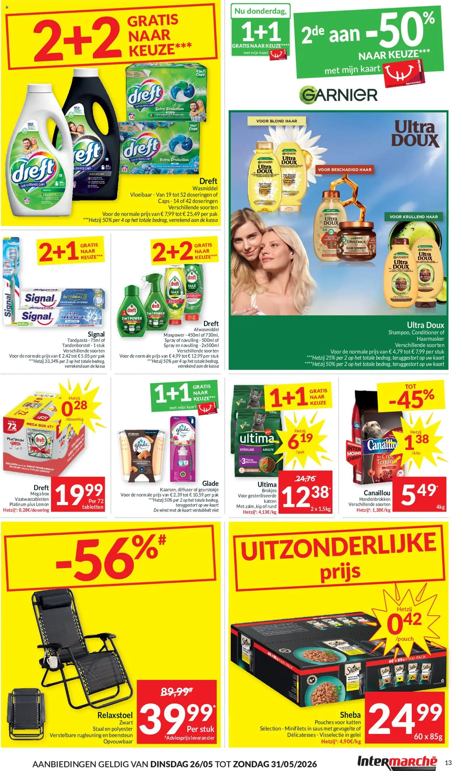 {H1} | Pagina: 13 | Producten: Afwasmiddel, Conditioner, Kaart, Tandpasta