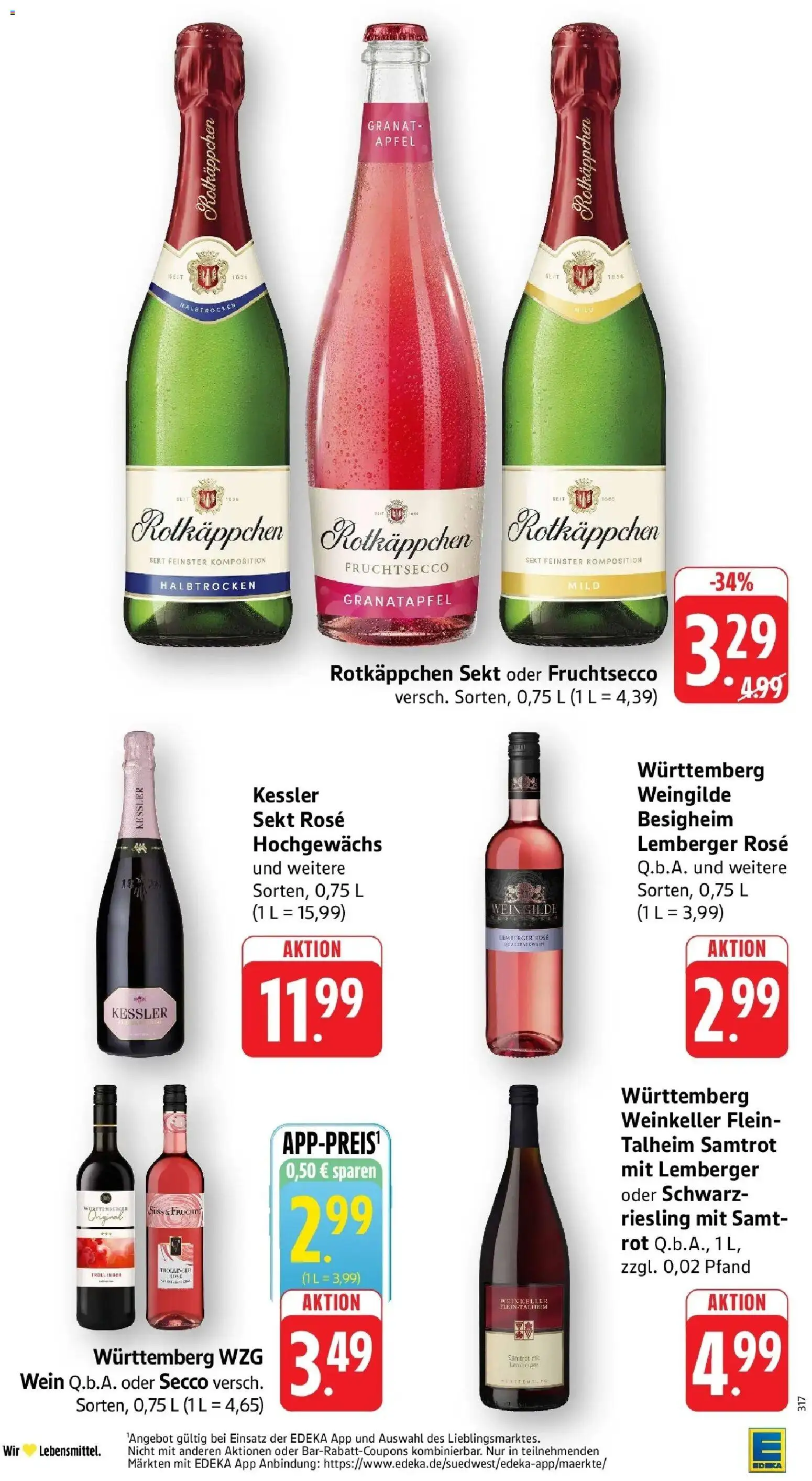 Edeka Prospekt Calw (ab 03.08.2026) » Angebote Online | Seite: 28 | Produkte: Rotkappchen sekt, Granatapfel, Äpfel, Fruchtsecco