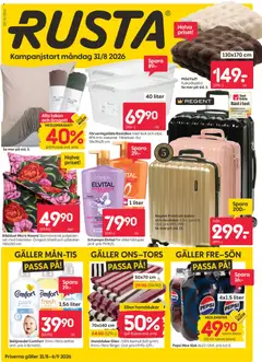 Rusta erbjudanden - Förhandsvisning av reklamblad från butik Rusta aktuell från 31/08/2026