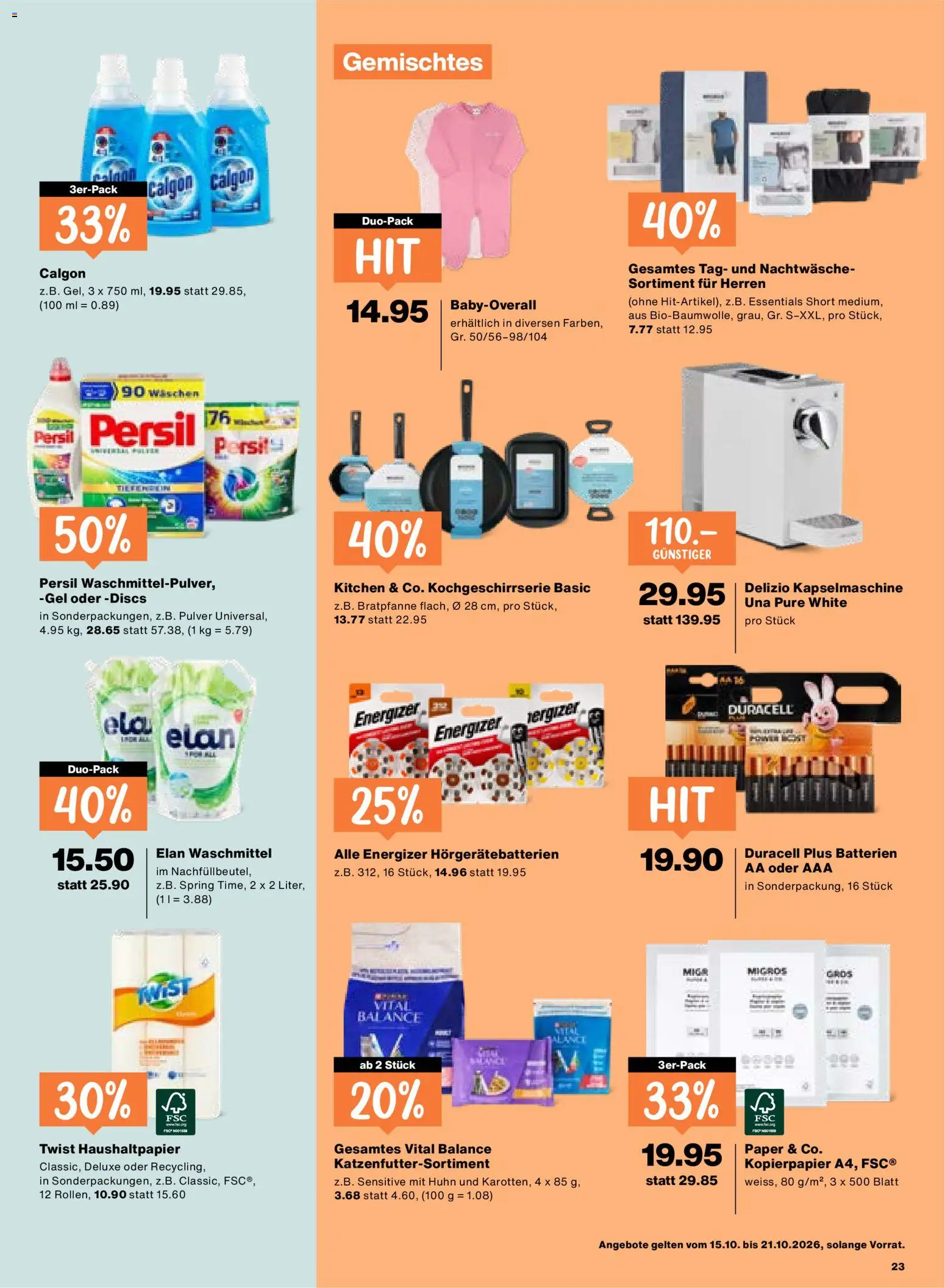 Migros aktionen – gültig ab 15.10.2026 | Seite: 23