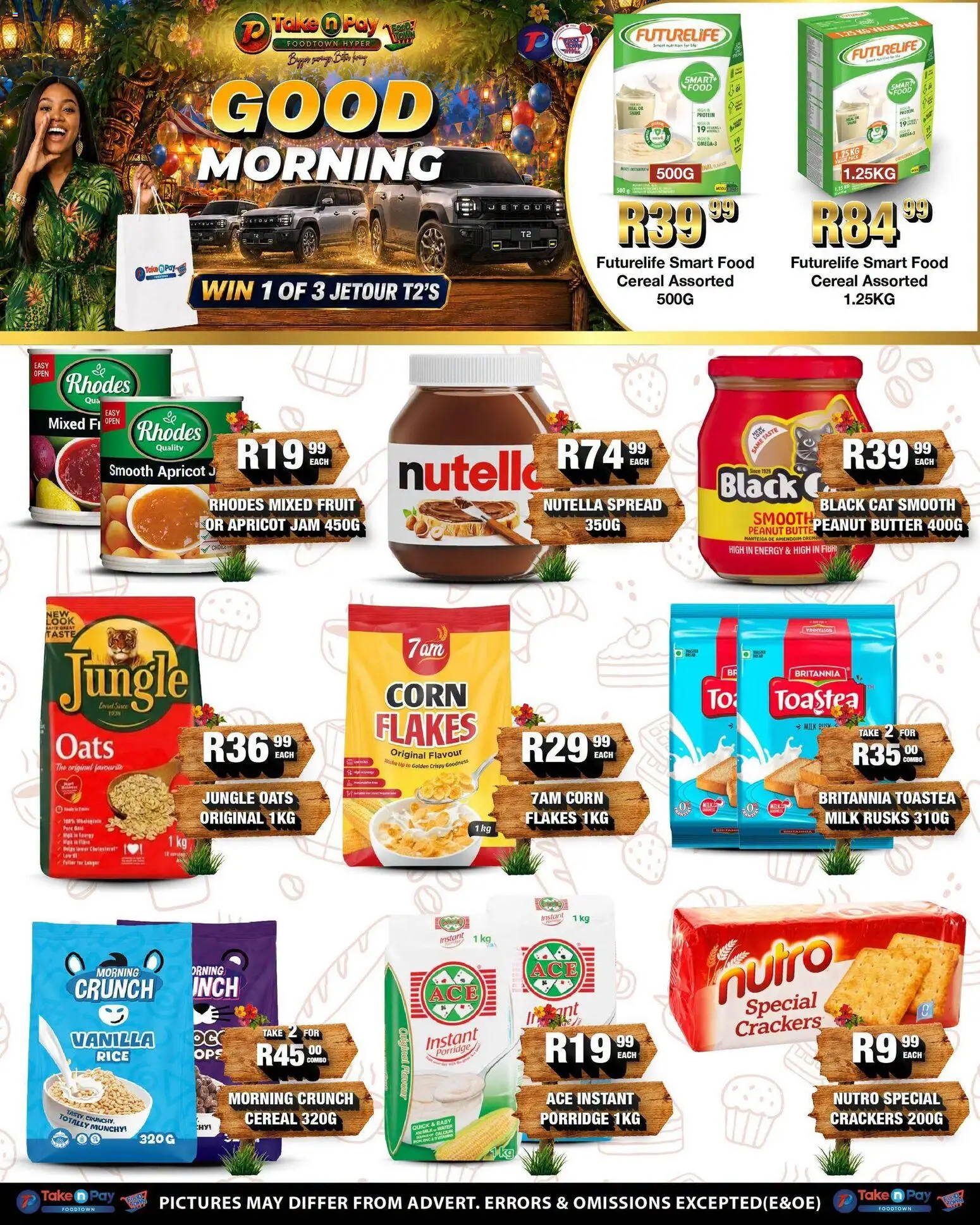 New Take n Pay catalogue – valid from 20/07/2026 | Page: 7 | Products: Corn, Jam, Milk, Rice