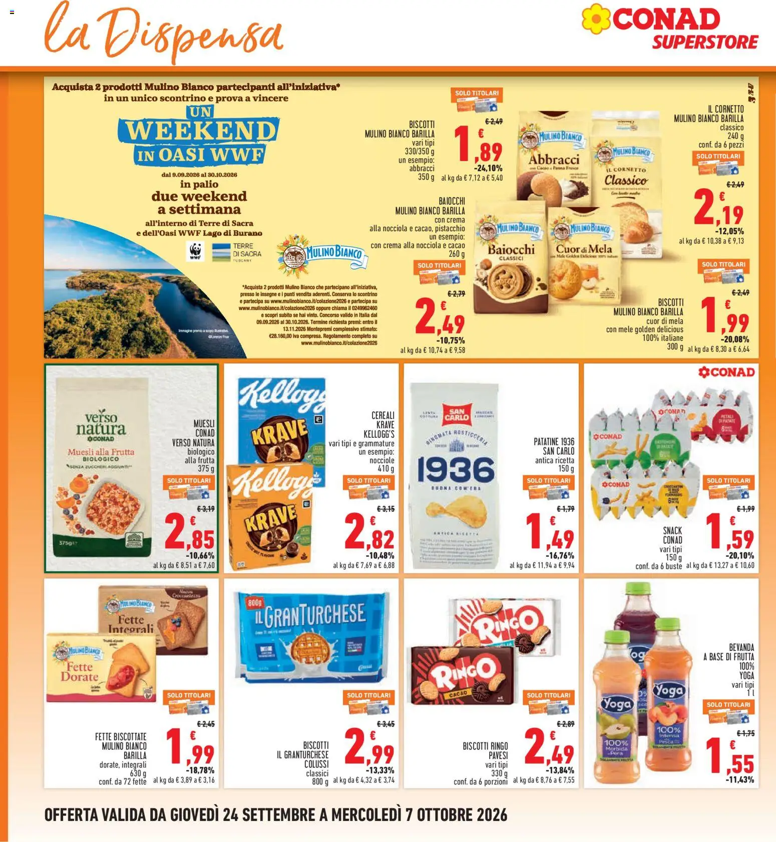 Volantino Conad del 24/09/2026 | Pagina: 18 | Prodotti: Crema, Mele, Cornetto, Pera