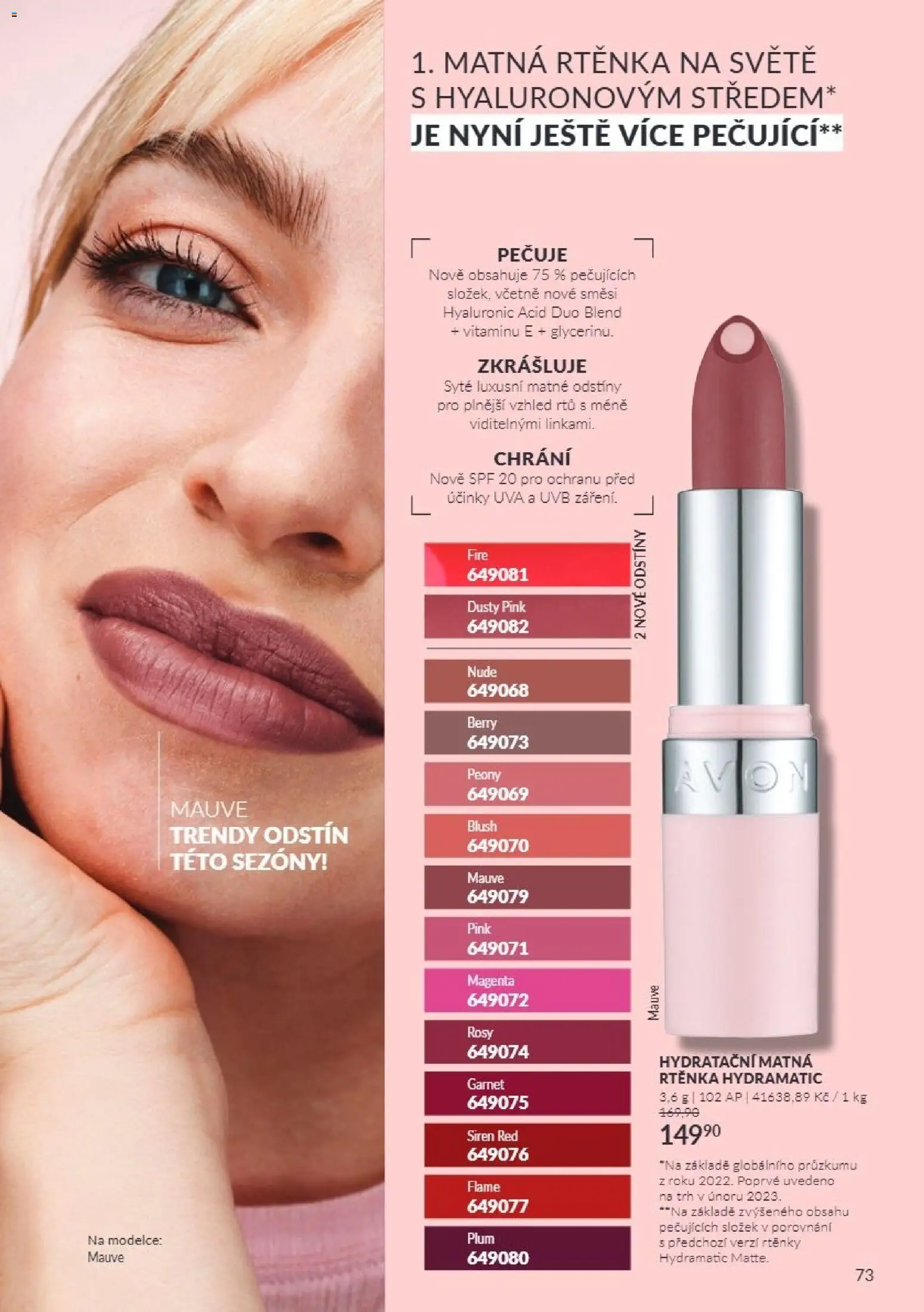 Avon Katalog 11/2026 od 01.11.2026 | Strana: 73 | Produkty: Rtěnka
