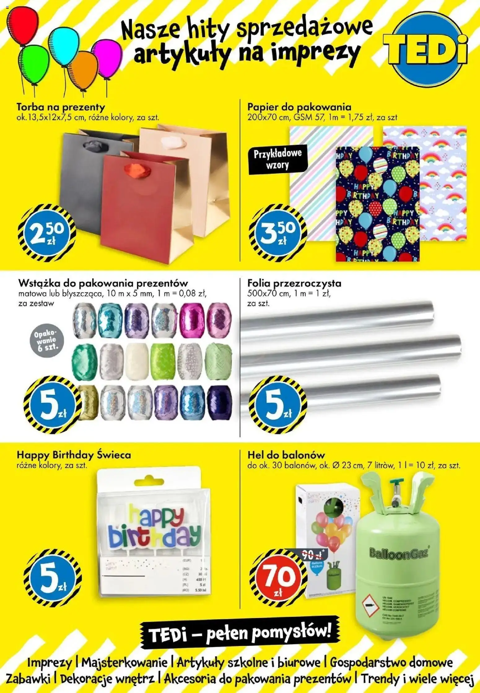 TEDi gazetka - Ożarów Mazowiecki od (15.10.2026 - 22.10.2026) | Strona: 16 | Produkty: Zabawki, Torba, Papier do pakowania, Dekoracje