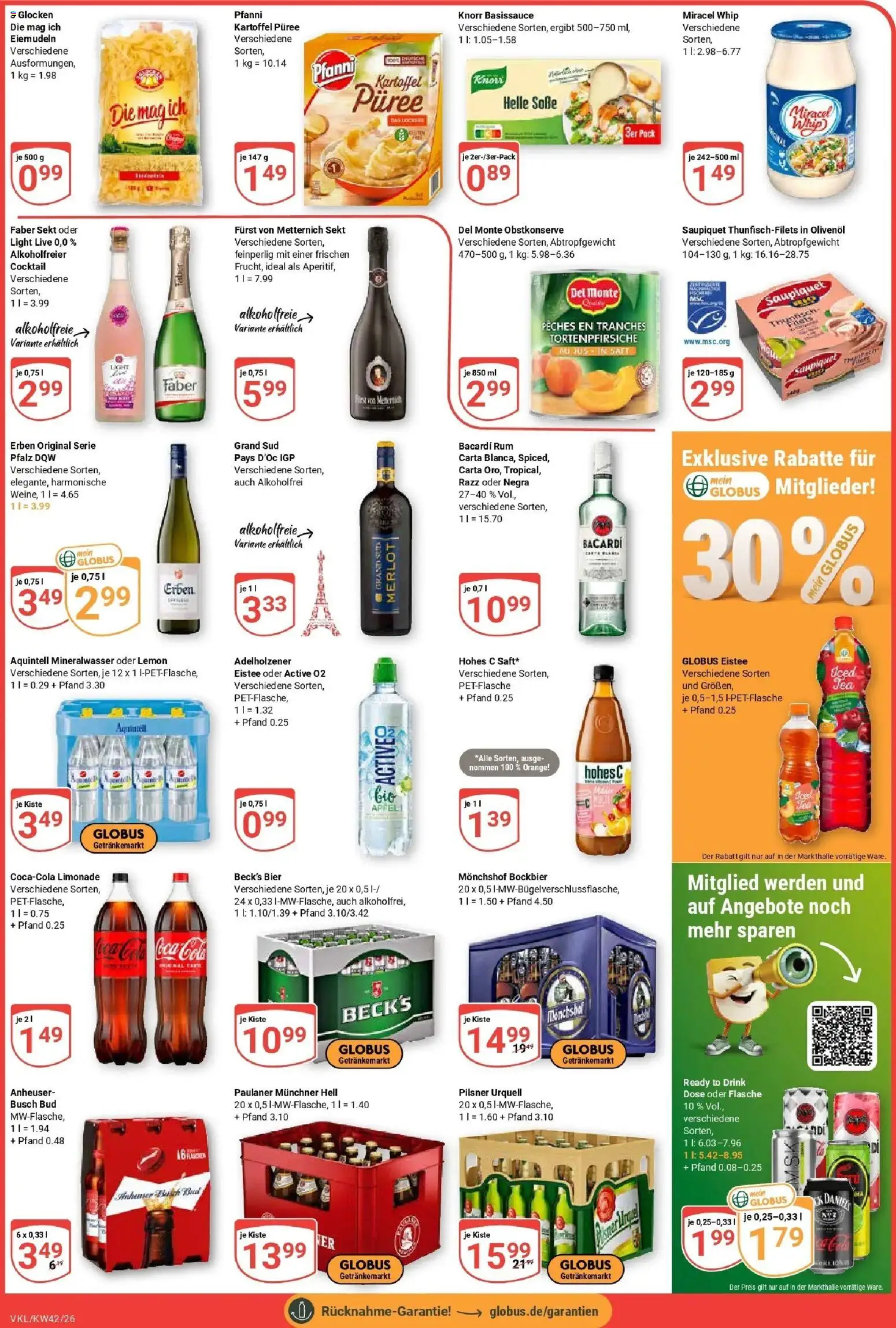 Globus Prospekt Völklingen (ab 12.10.2026) » Angebote online | Seite: 5 | Produkte: Limonade, Knorr, Mineralwasser, Pilsner urquell