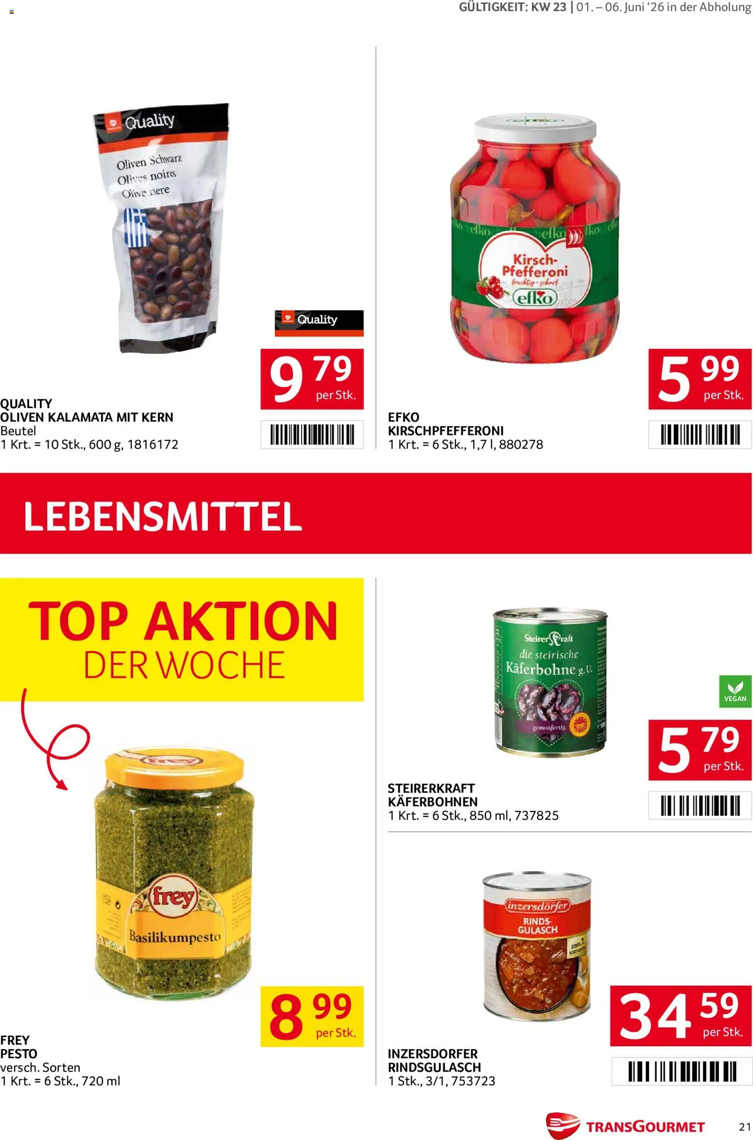 Transgourmet Flugblatt gültig ab 01.06.2026 | Seite: 21
