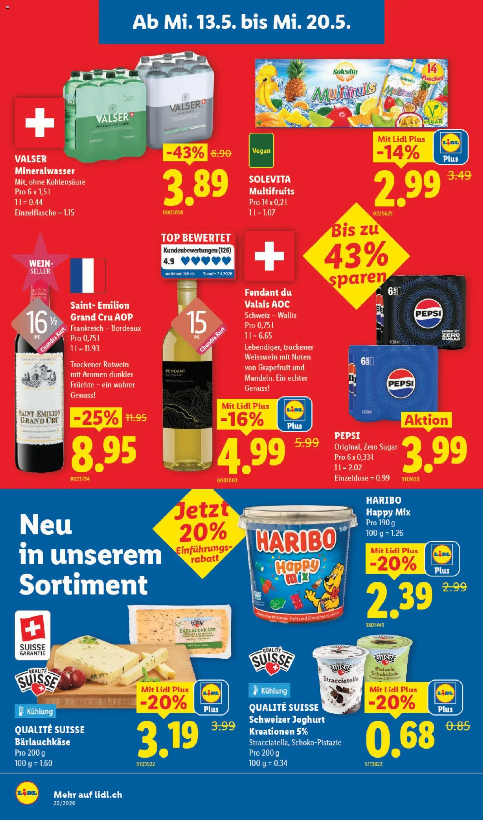 🛍️ Lidl aktionen ab 13.05.2026 » Entdecken Sie exklusive Rabatte und sparen Sie noch heute! 💰 | Schweiz