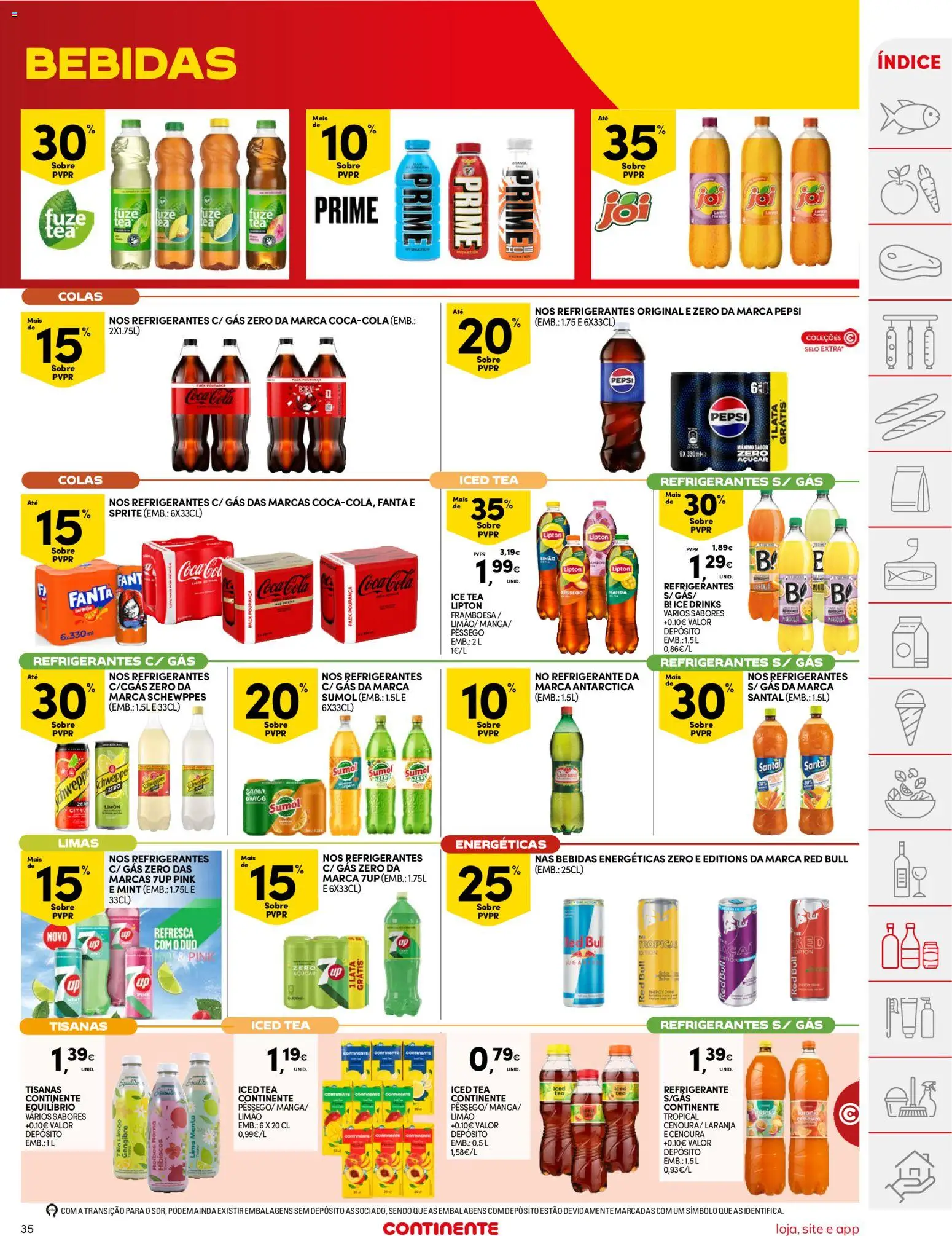 Continente folheto │ válido de 16.06.2026 | Página: 35 | Produtos: Fanta, Sumo, Açúcar, Coca-cola