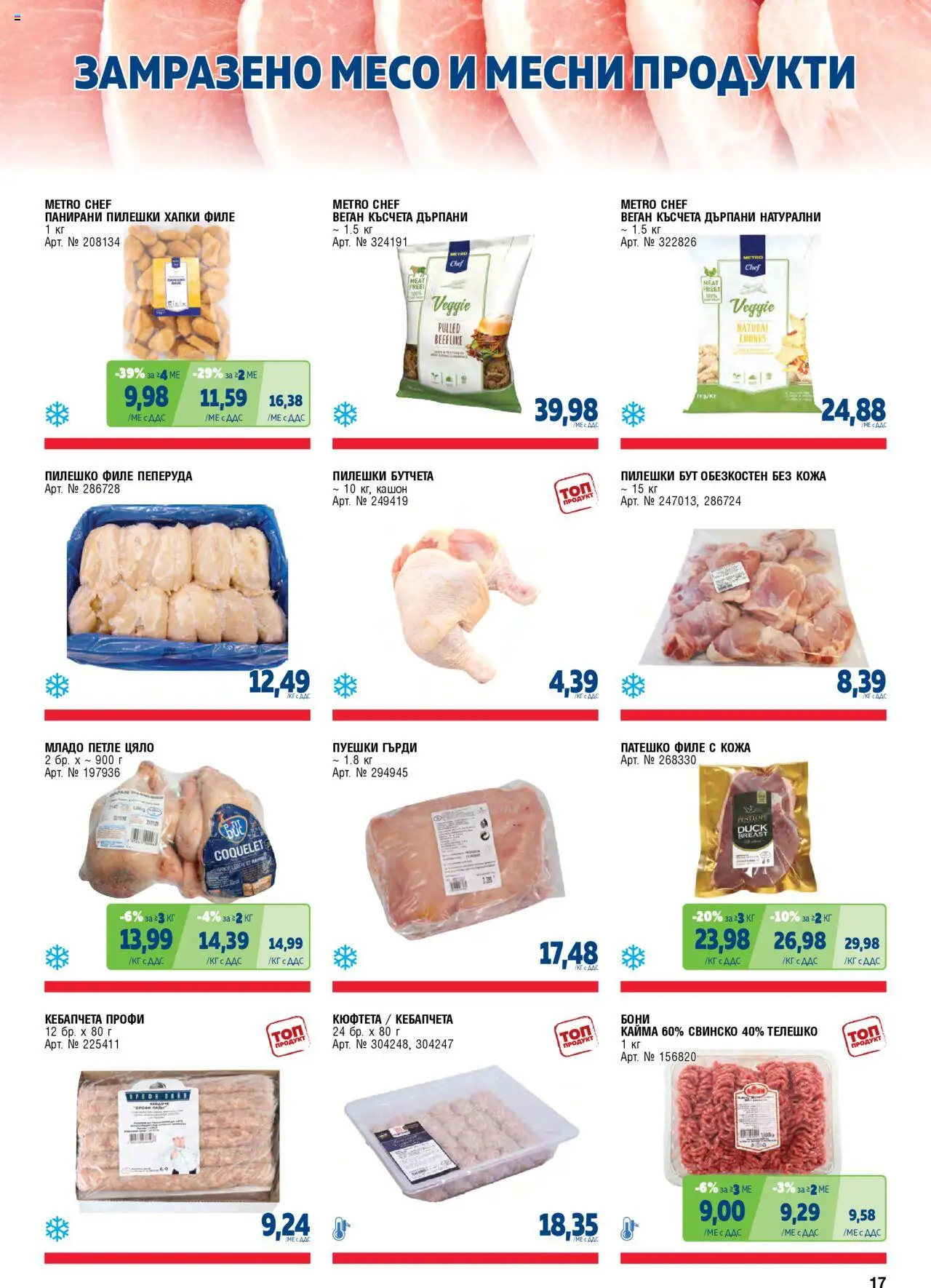{H1} | Страница: 17 | Продукти: Кюфтета, Телешко, Пилешко, Кайма