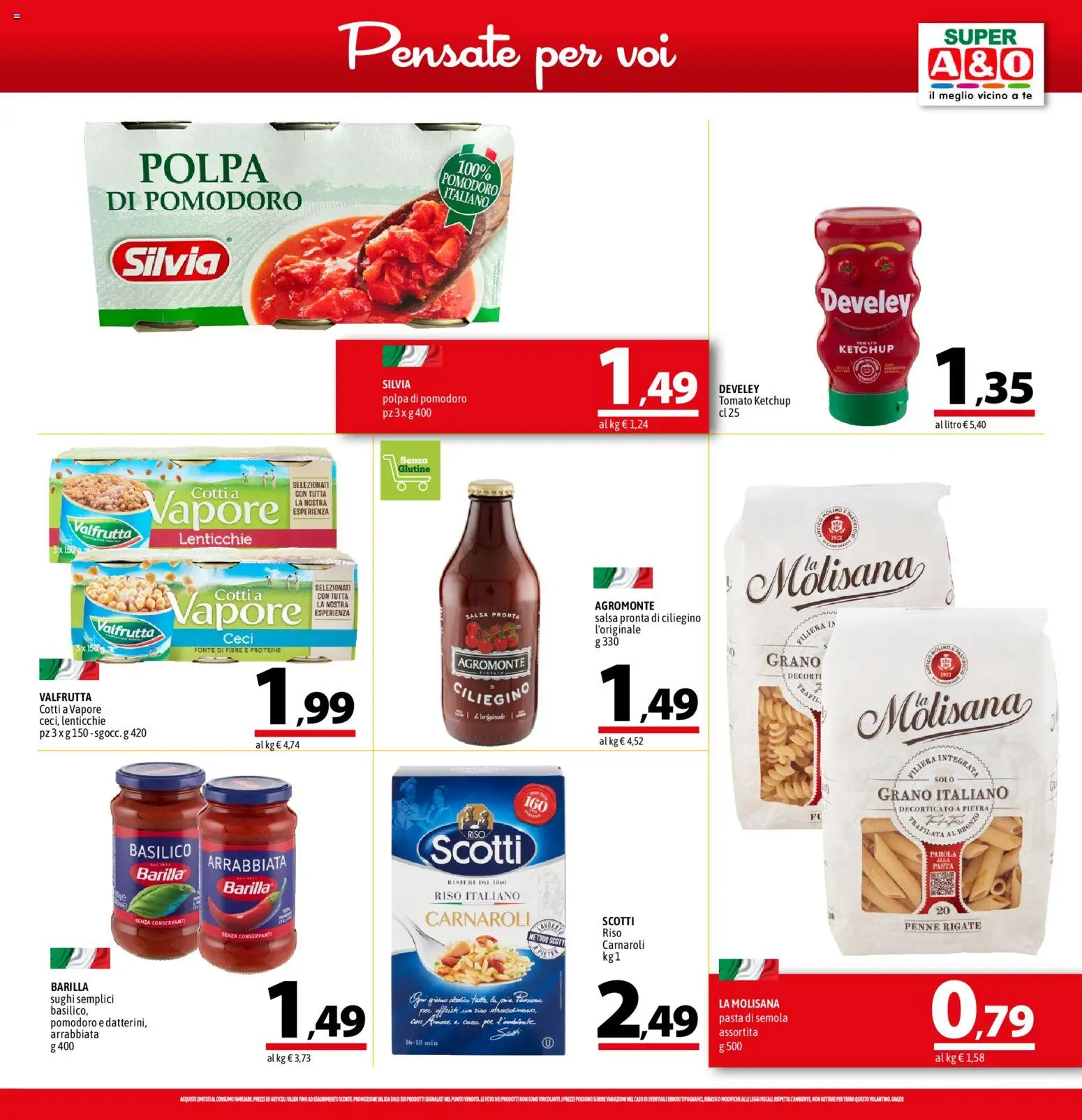 Volantino A&O del 30.04.2026 | Pagina: 9 | Prodotti: Ceci, Lenticchie, Penne, Terra