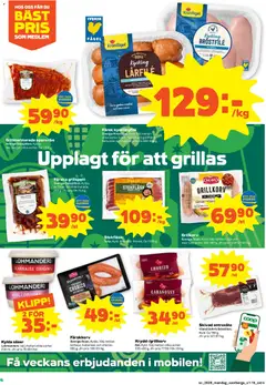 Stora Coop erbjudanden - Förhandsvisning av reklamblad från butik Stora Coop aktuell från 06/07/2026 | Sida: 4 | Produkter: Grill, Kycklingfile, Grillkorv, Chorizo