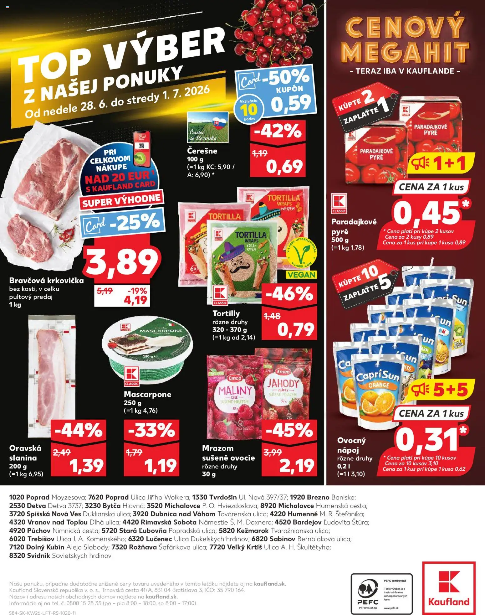 Nové Kaufland akcie – leták je platný od 25.06.2026 | Strana: 84