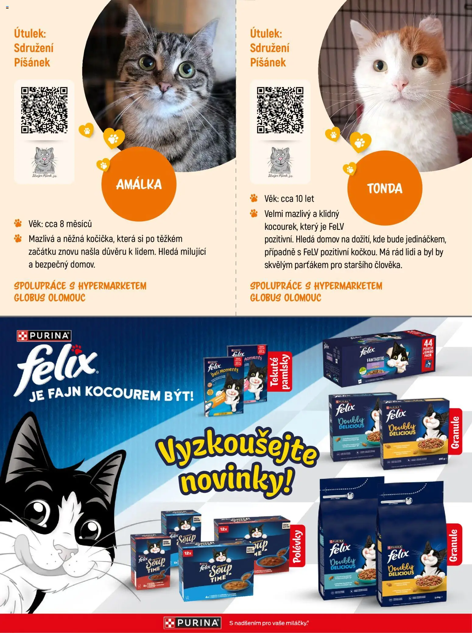 Globus leták - Darujte druhou šanci od 07.09.2026 | Strana: 12 | Produkty: Felix, Globus, Granule, Polévky