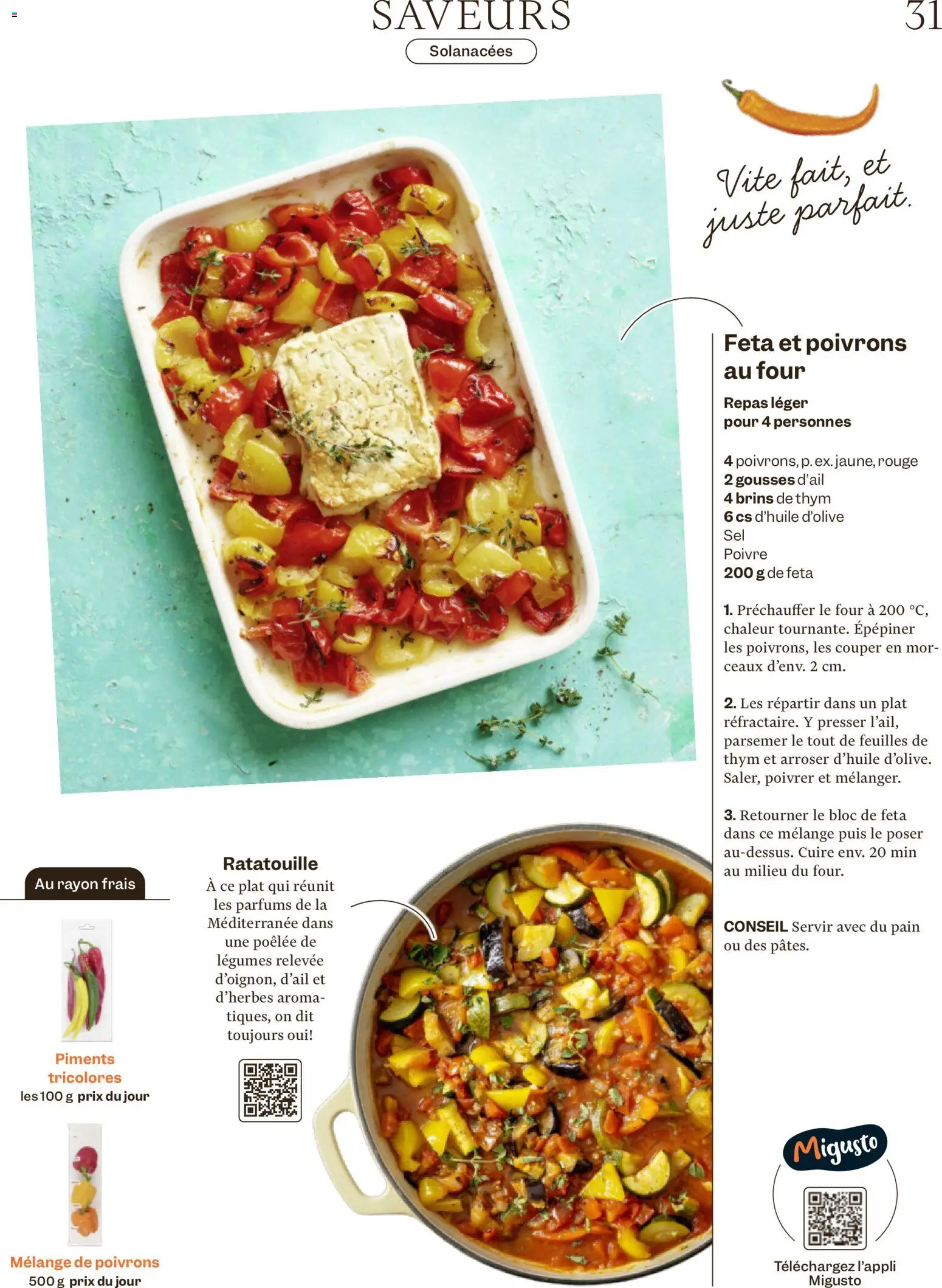 Migros aktionen Magazine FR – gültig ab 16.09.2026 | Seite: 31 | Produkte: Feta, Rouge