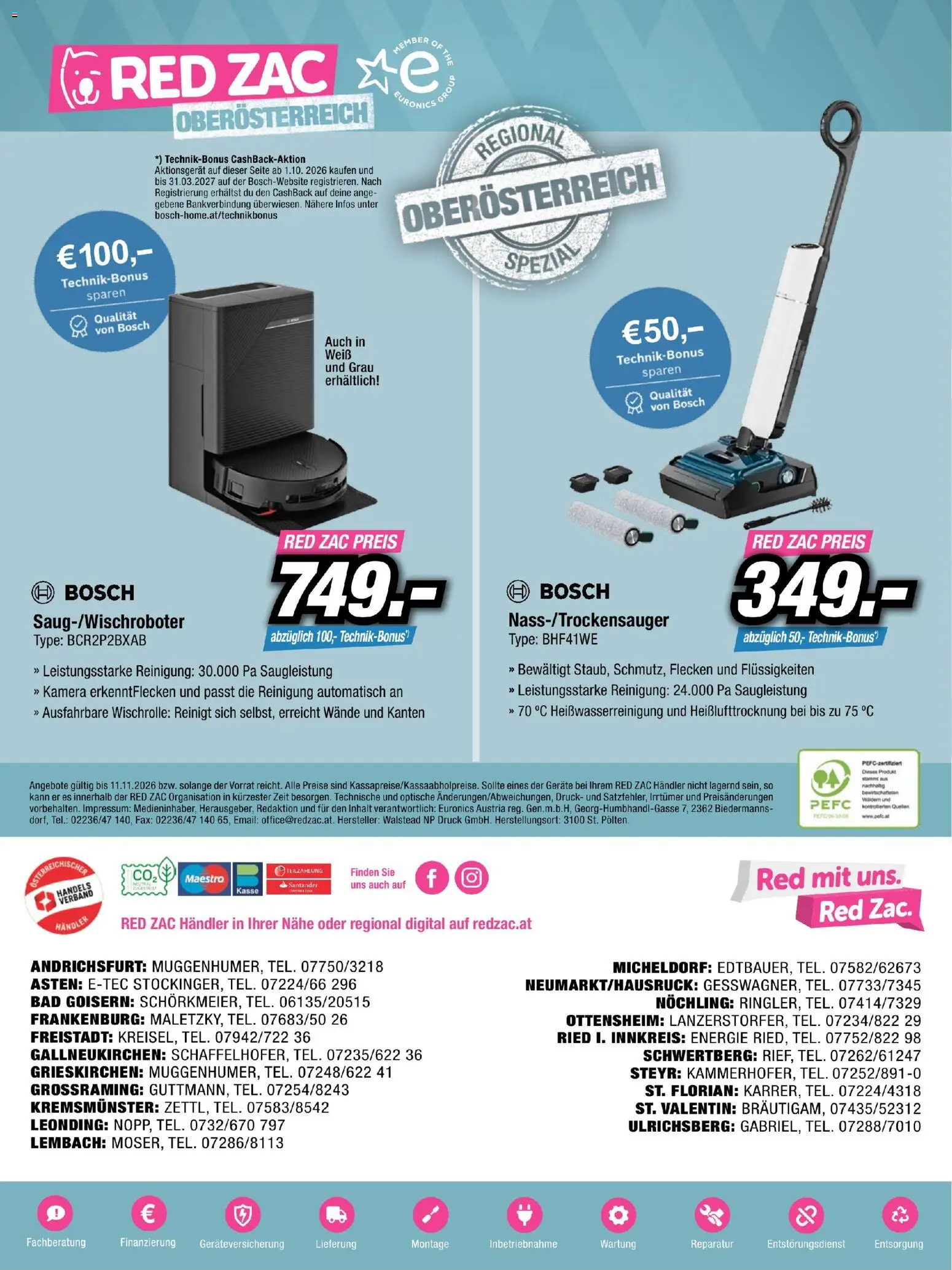 RED ZAC Oberösterreich gültig ab 25.10.2026 | Seite: 16 | Produkte: Kamera, Bad