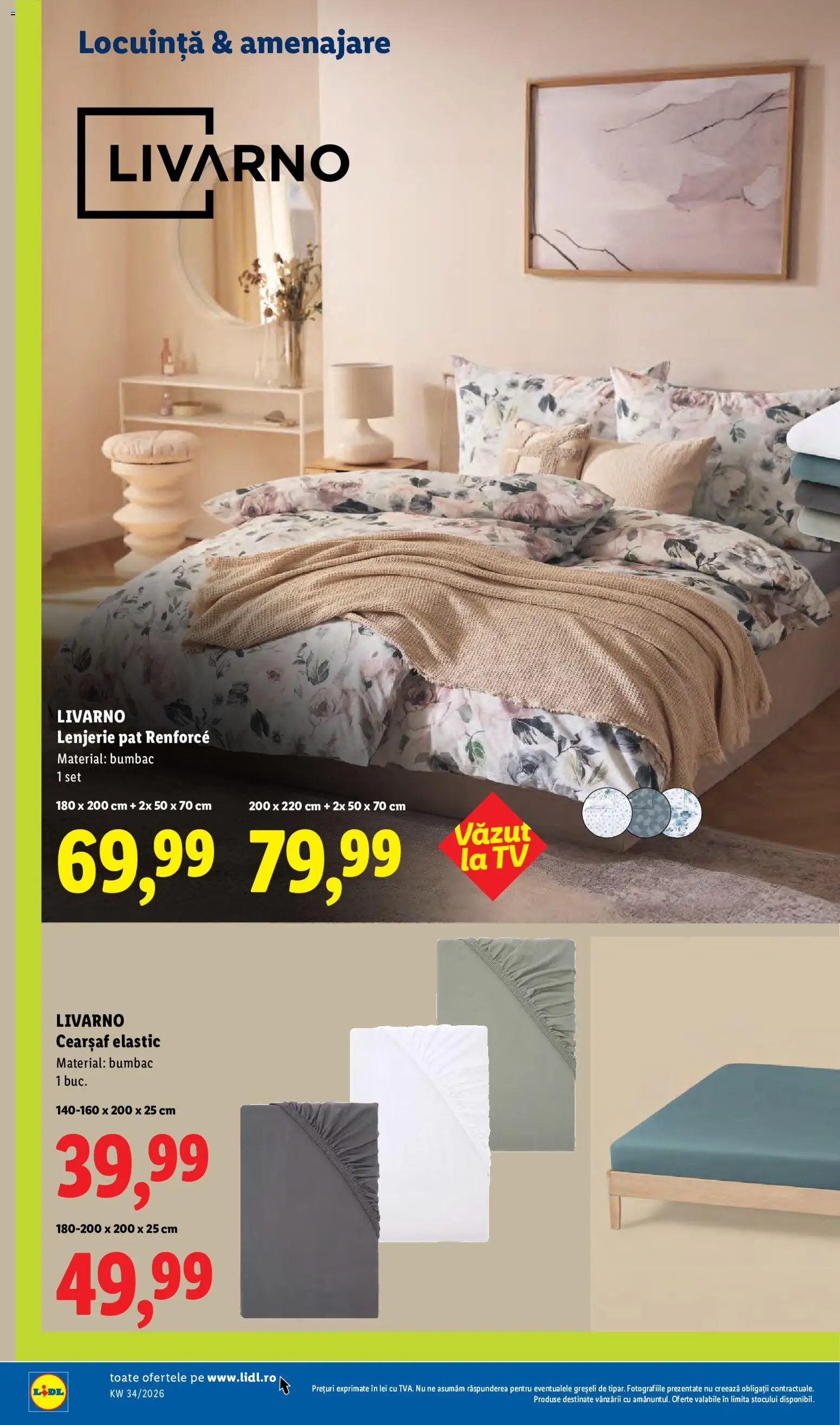 Noul catalog Lidl – valabil de la 17.08.2026 | Pagină: 80 | Produse: Pat, Lenjerie pat
