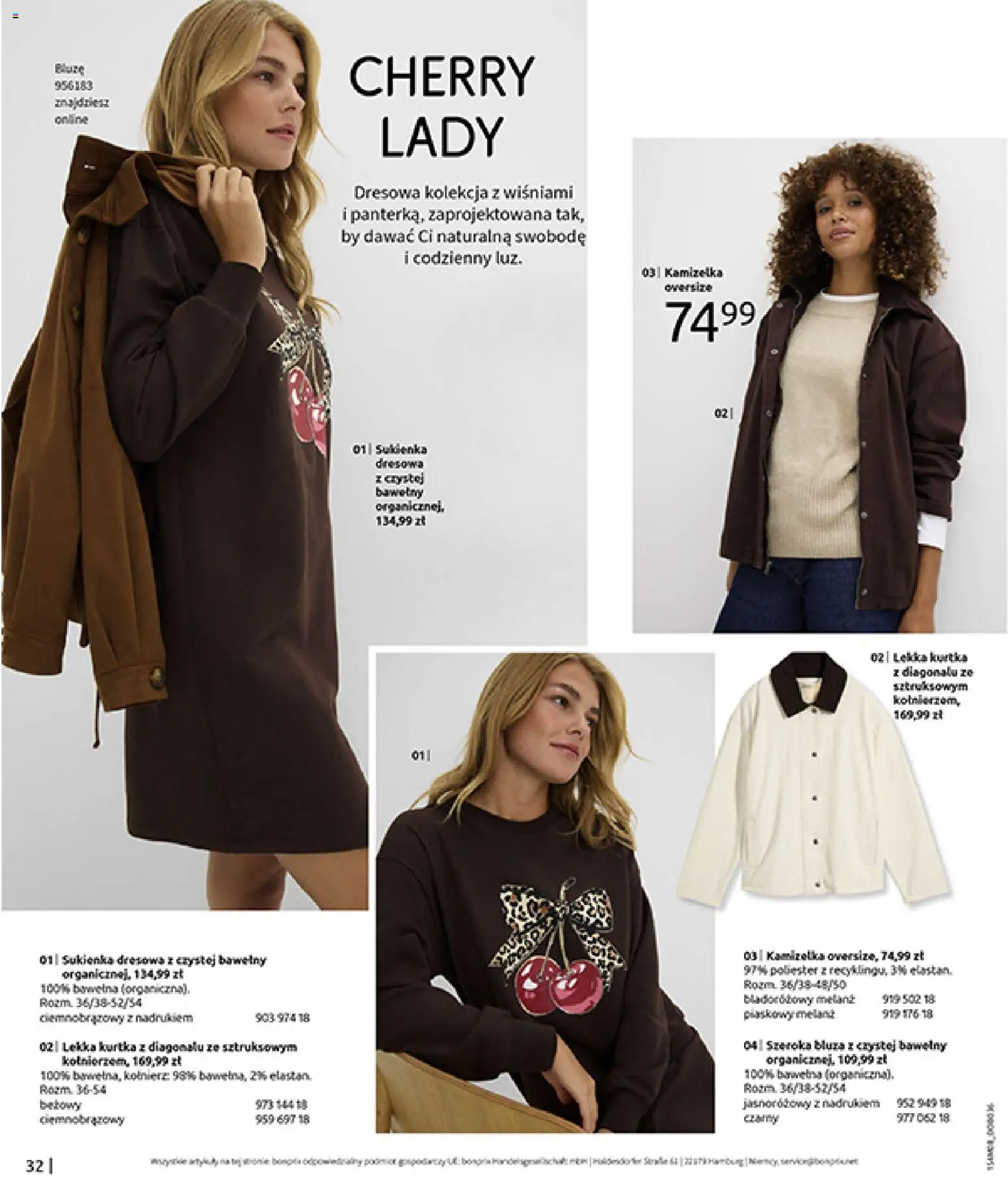 BonPrix Katalog od 10.08.2026 | Strona: 34 | Produkty: Kamizelka, Kurtka, Sukienka