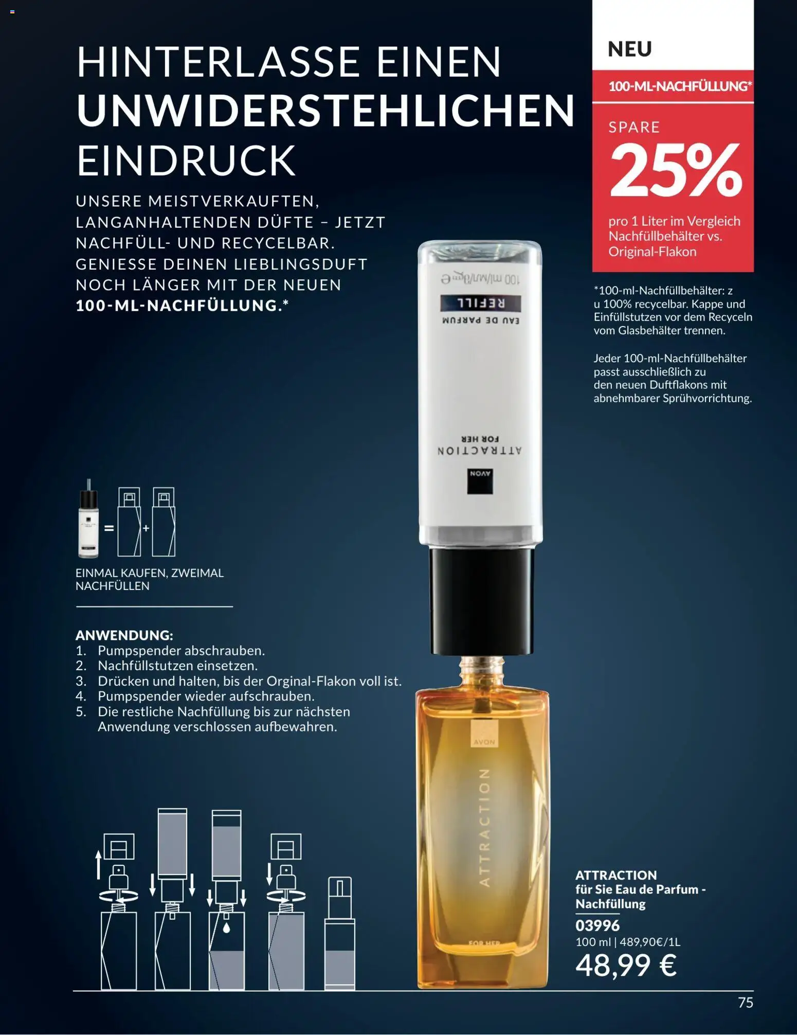 AVON Katalog Juli 2026 – gültig ab 01.07.2026 | Seite: 75 | Produkte: Parfüm, Eau de Parfum, Kappe