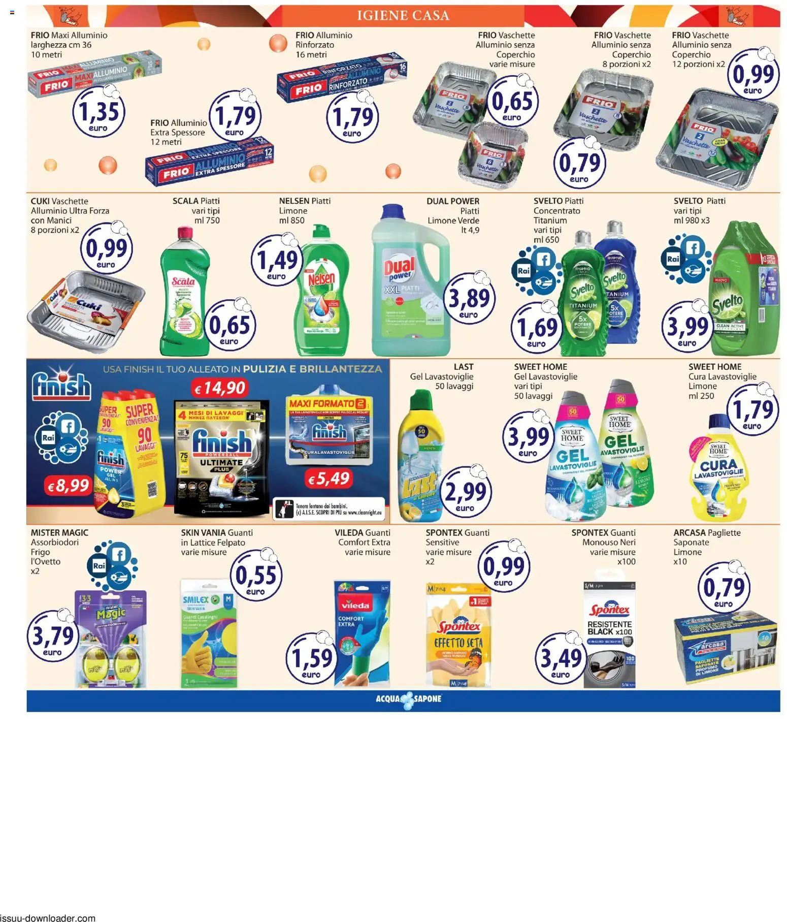 Volantino Acqua e Sapone del 09.04.2026 | Pagina: 10 | Prodotti: Limone, Scala, Alluminio, Vaschette