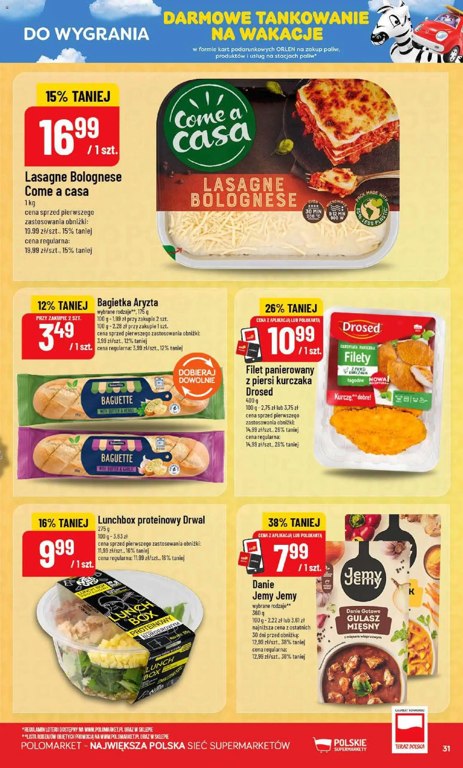 POLOmarket gazetka od 15.07.2026 | Strona: 31 | Produkty: Piersi, Filet, Lunchbox, Gulasz
